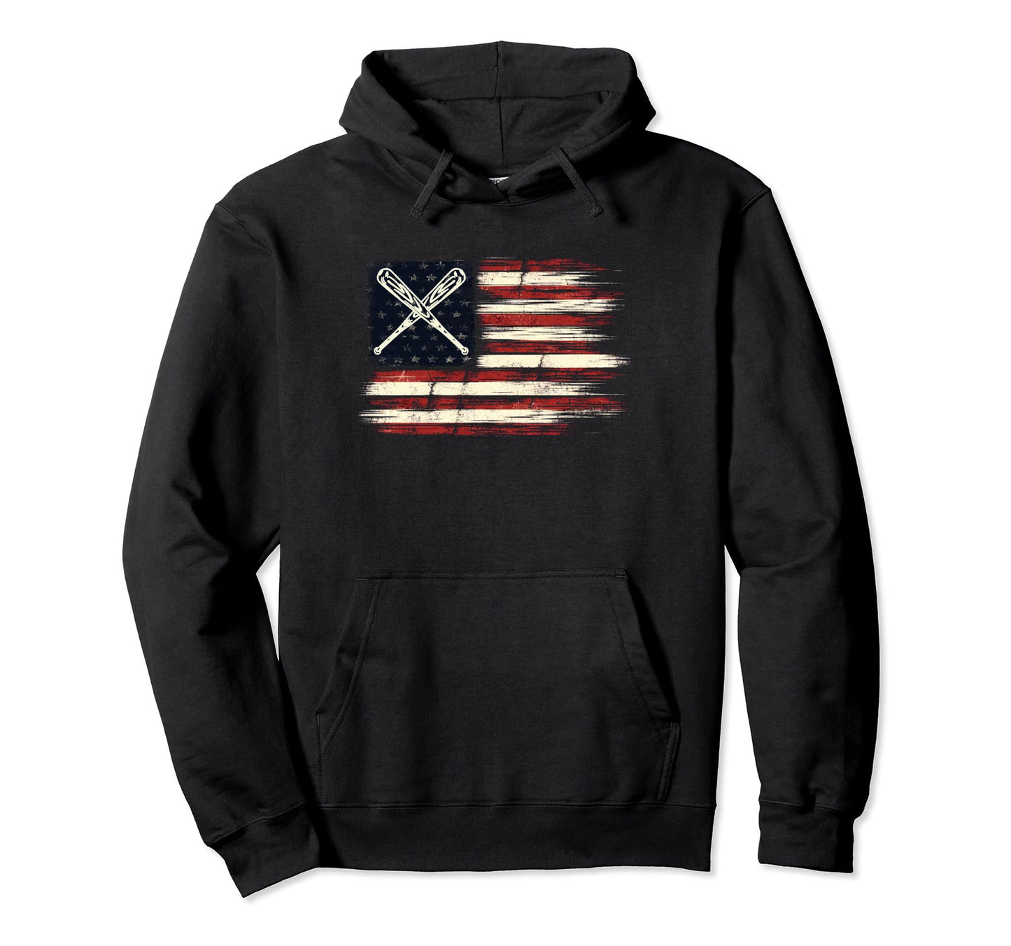 Distressed Flag Patriotic Mens Hoodie - Aesthetic Graphic Men Women - T-Shirt, Sweatshirt, Hoodie