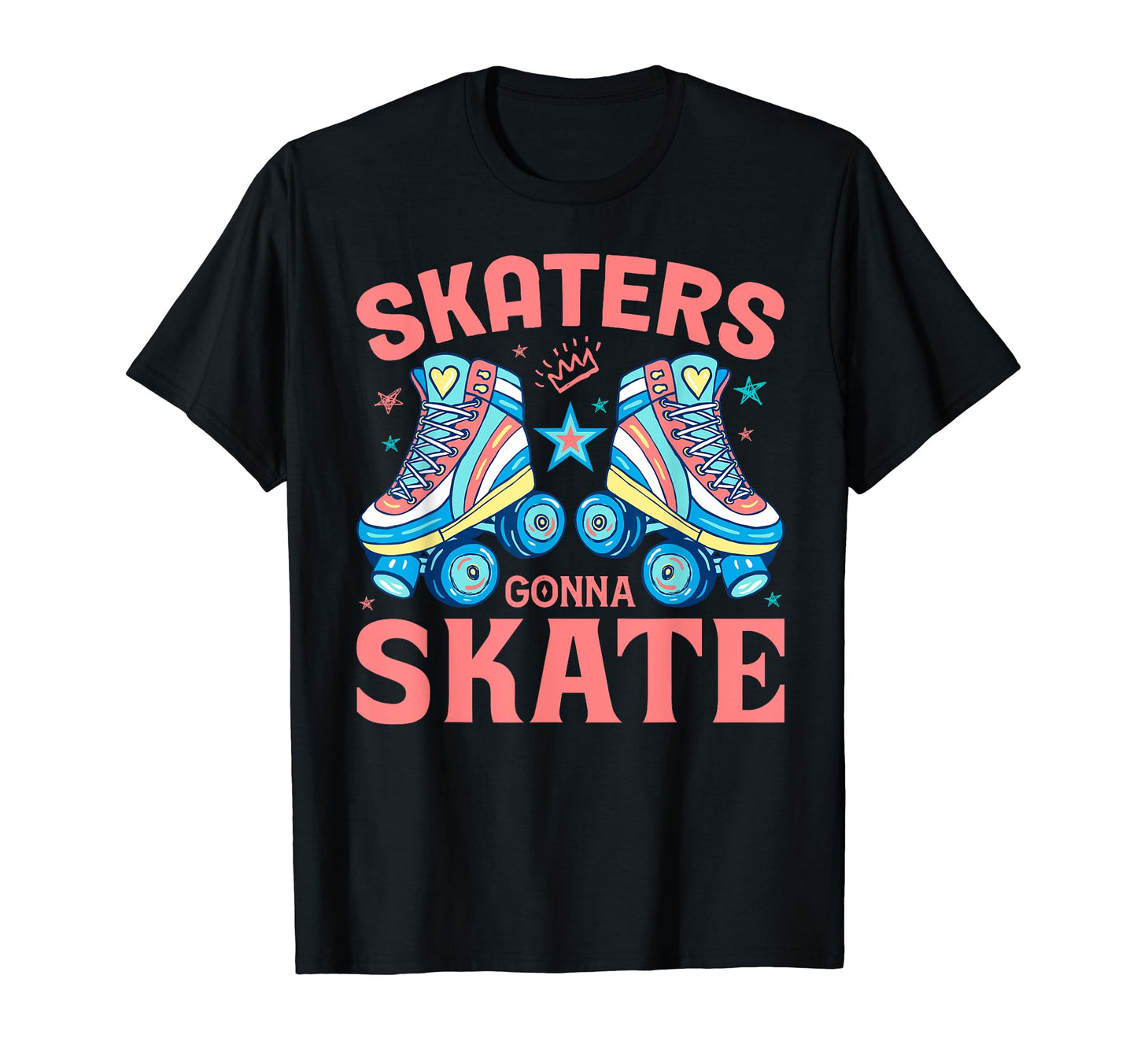 Roller Skater Skating 70S 80S Skates T-Shirt - Novelty Apparel for Adults - T-Shirt, Sweatshirt, Hoodie