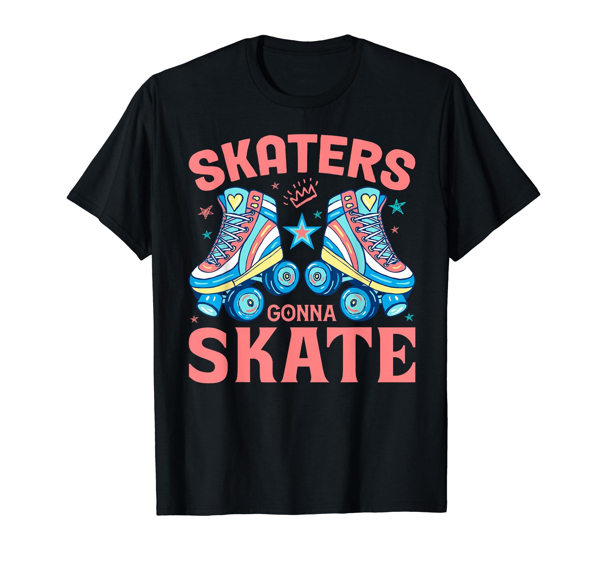 Roller Skater Skating 70S 80S Skates T-Shirt - Novelty Apparel for Adults - T-Shirt, Sweatshirt, Hoodie