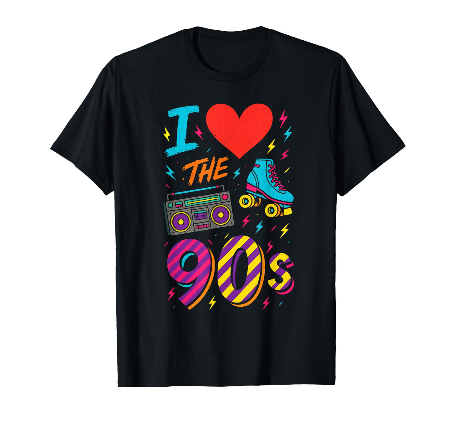 I Heart 90S 90S Roller Skate T-Shirt - Trendy Graphic Men Women - T-Shirt, Sweatshirt, Hoodie