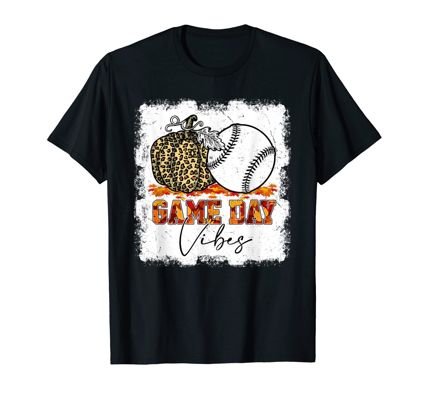 Bleached Baseball Game Day Vibes T-Shirt - Casual Everyday Wear for Adults - T-Shirt, Sweatshirt, Hoodie