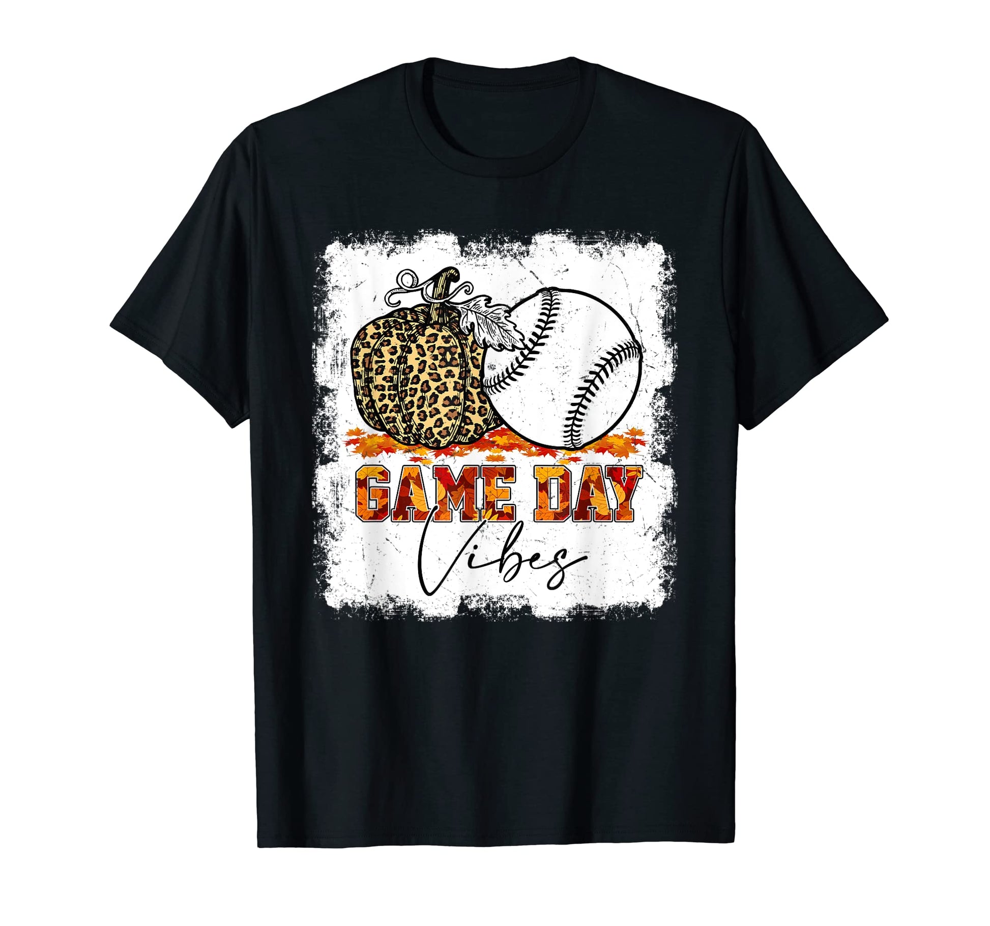 Bleached Baseball Game Day Vibes T-Shirt - Casual Everyday Wear for Adults - T-Shirt, Sweatshirt, Hoodie