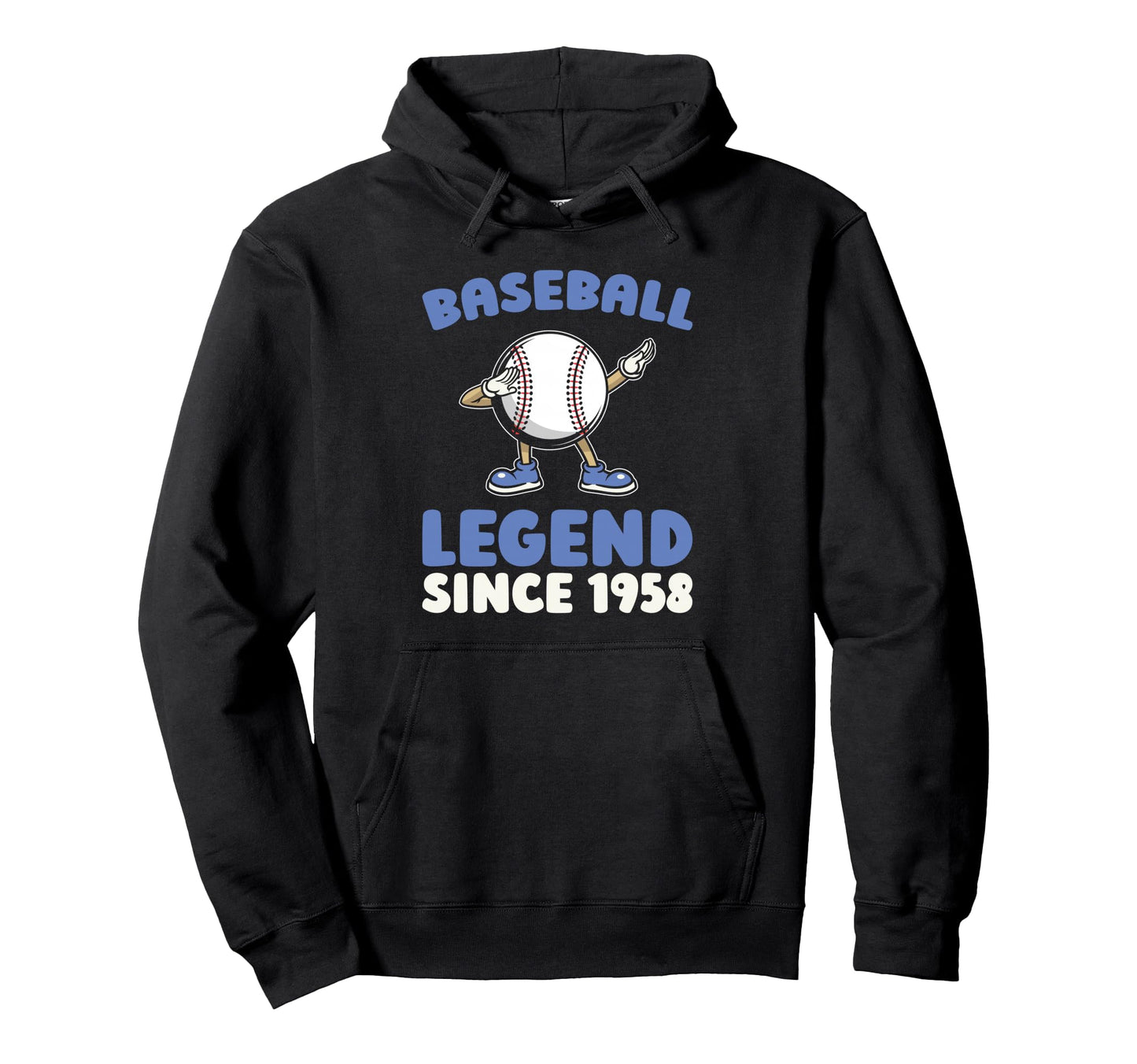 Born 1958 Baseballer Player Team Sport Hoodie - Minimalist Print Unisex - T-Shirt, Sweatshirt, Hoodie