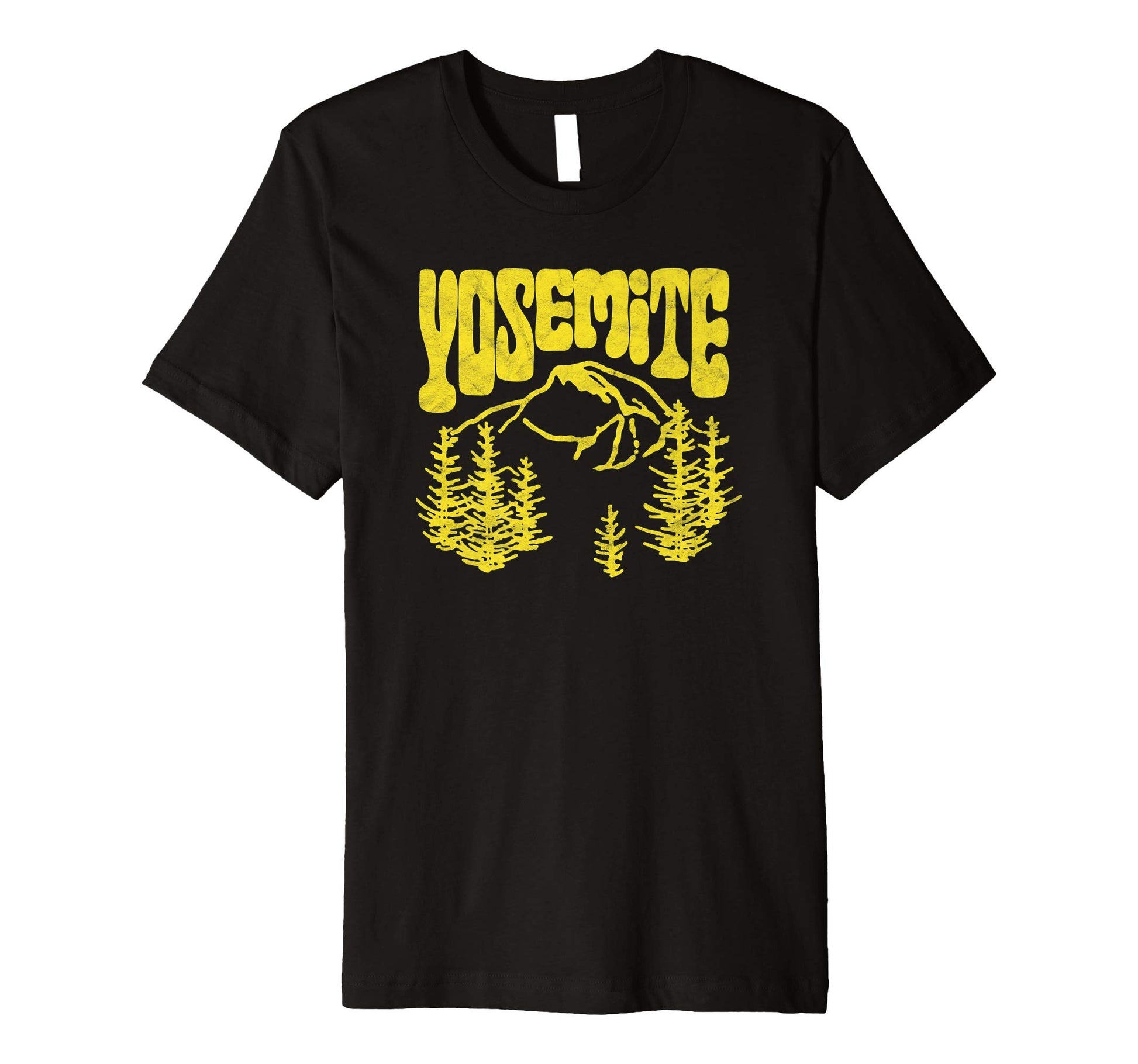 60S Vibe Yosemite National Park Mountain T-Shirt - Minimalist Print Unisex - T-Shirt, Sweatshirt, Hoodie