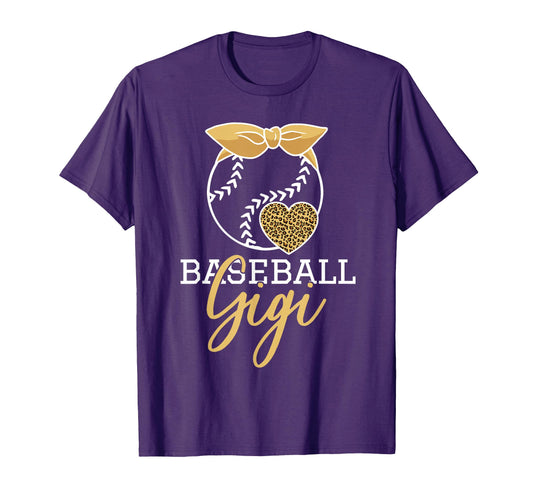 Baseball Gigi Leopard Grandma T-Shirt - Unique Graphic Men Women - T-Shirt, Sweatshirt, Hoodie