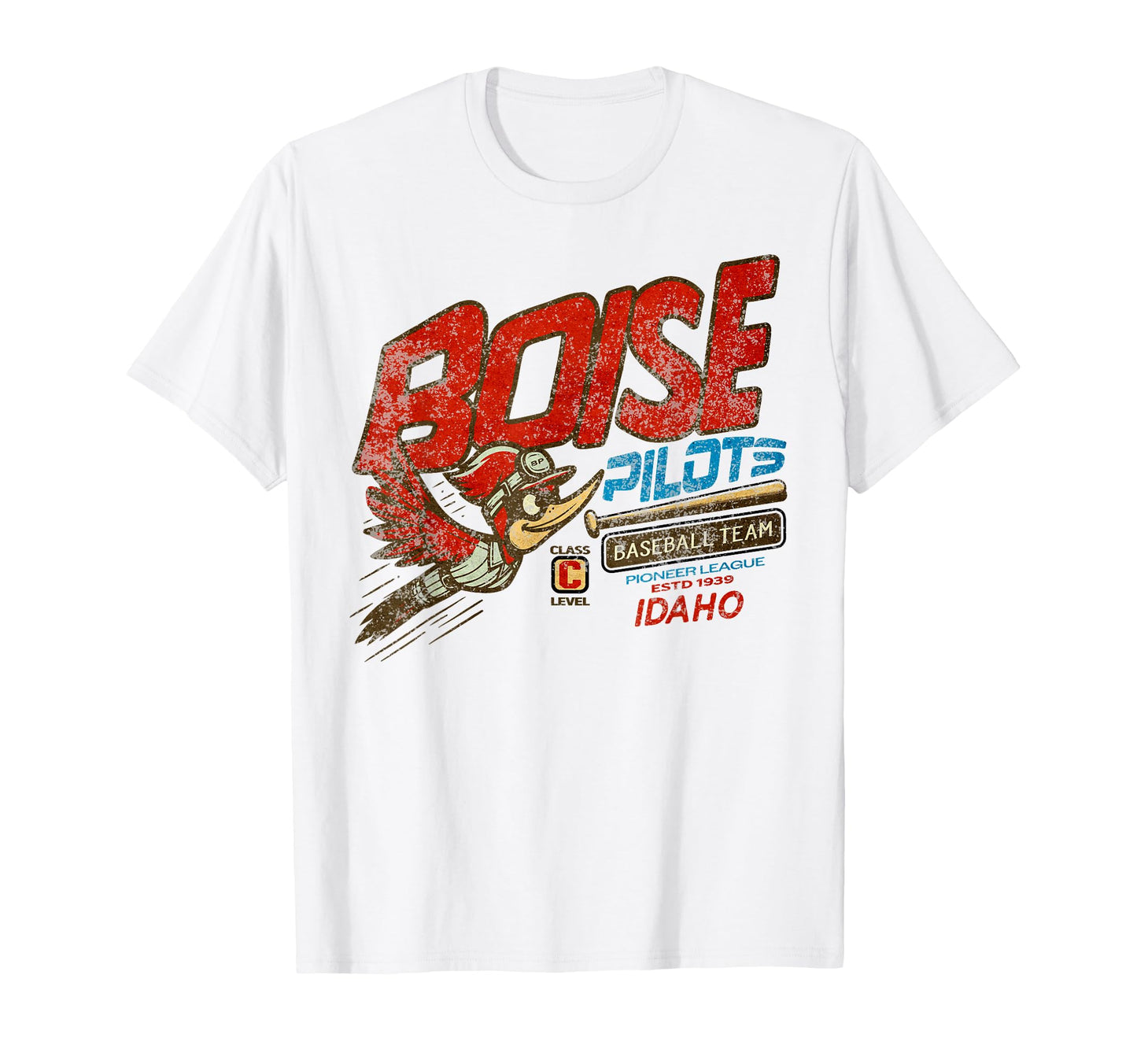 Defunct Boise Pilots Baseball Team T-Shirt - Novelty Apparel Unisex - T-Shirt, Sweatshirt, Hoodie