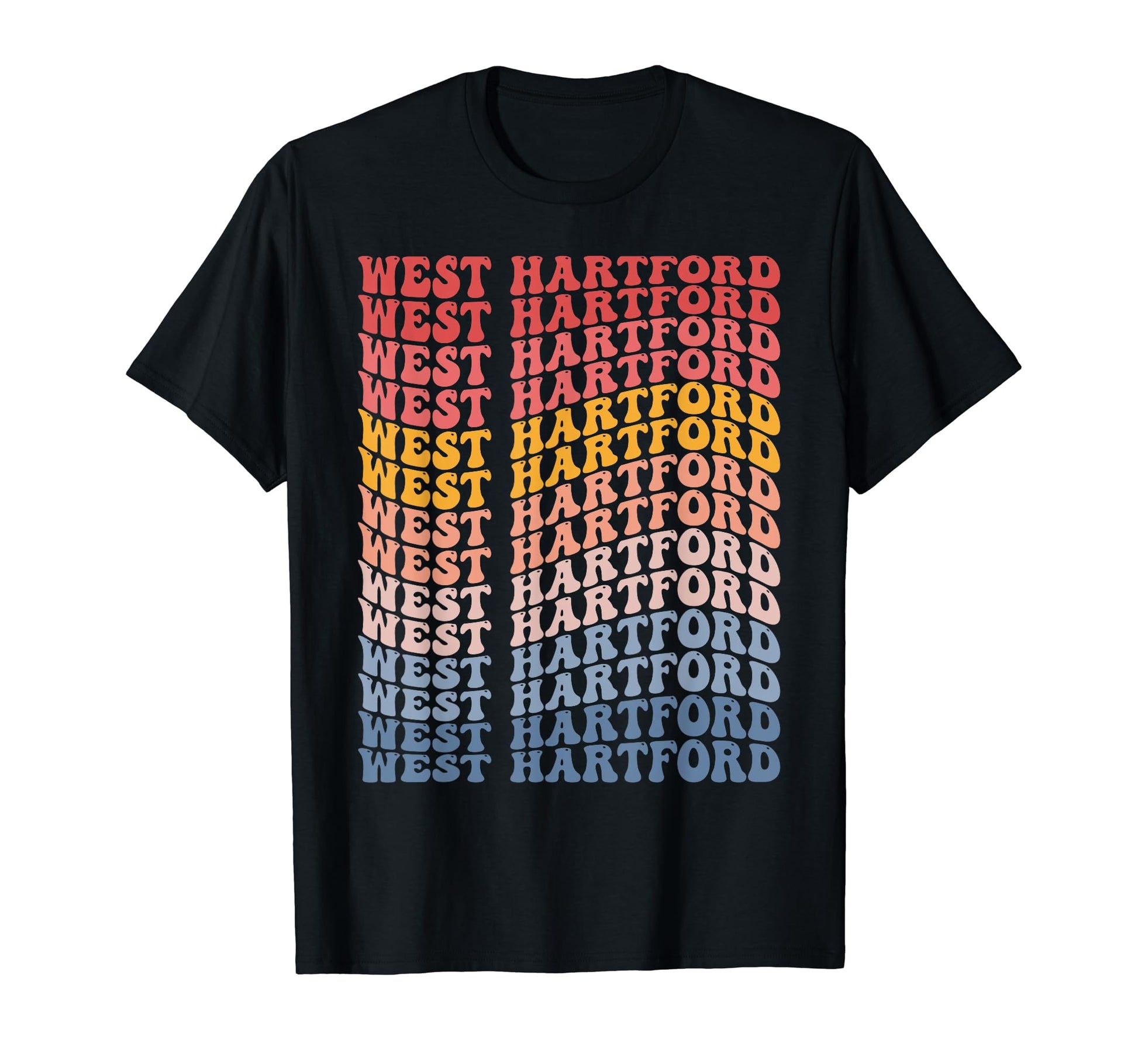 West Hartford City Groovy T-Shirt - Novelty Apparel for Adults - T-Shirt, Sweatshirt, Hoodie