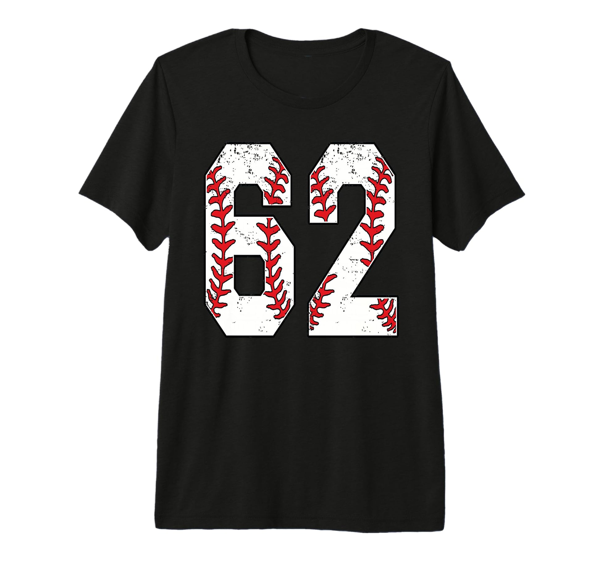 Number 62 Baseball 62 Jersey T-Shirt - Fun Novelty Design for Adults - T-Shirt, Sweatshirt, Hoodie