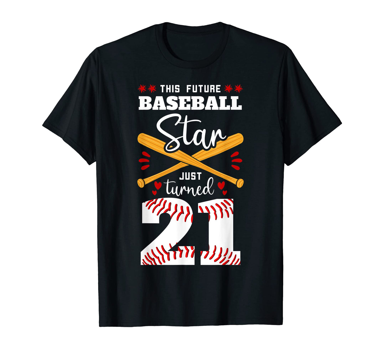 This Future Baseball Star Just Turned T-Shirt - Novelty Apparel for Adults - T-Shirt, Sweatshirt, Hoodie