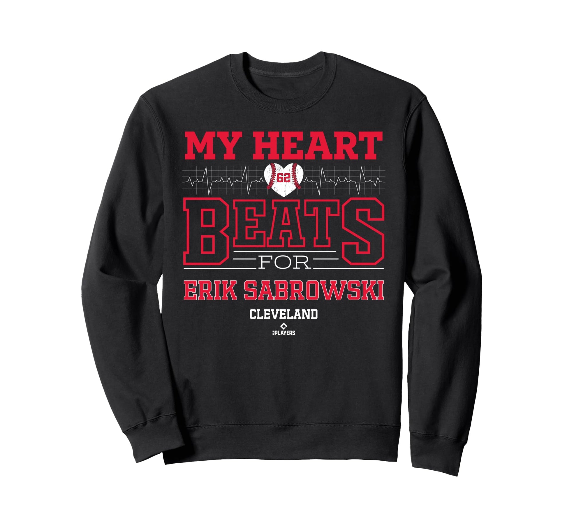 My Heart Beats Erik Sabrowski Sweatshirt - Fun Novelty Design for Adults - T-Shirt, Sweatshirt, Hoodie