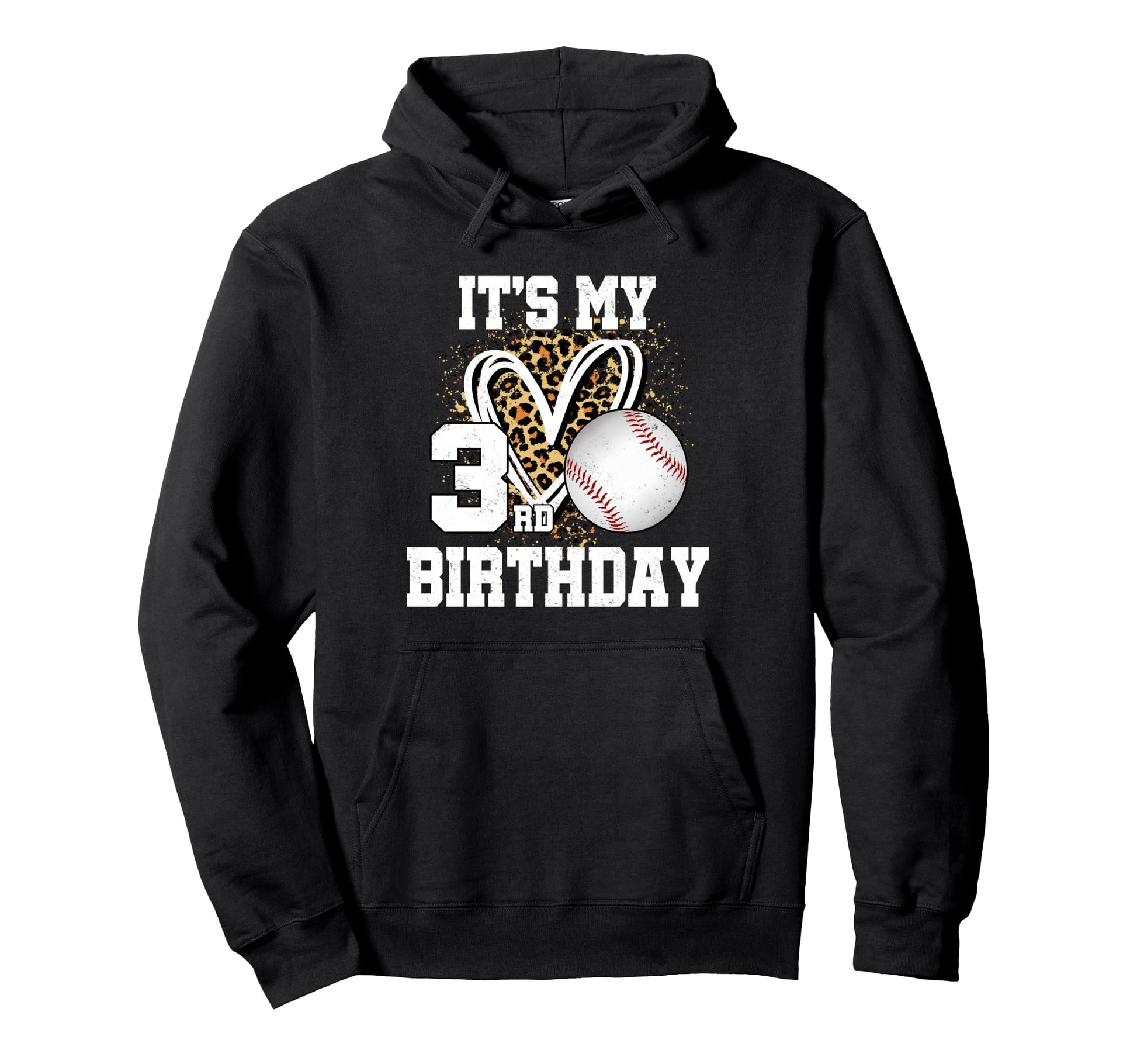 Its My 3Rd Birthday Baseball 3 Year Hoodie - Streetwear Style for Adults - T-Shirt, Sweatshirt, Hoodie