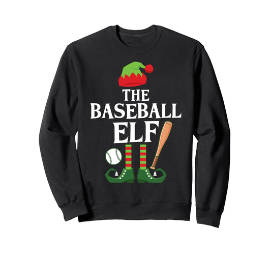 Baseball Elf Family Group Sweatshirt - Fun Novelty Design Men Women - T-Shirt, Sweatshirt, Hoodie