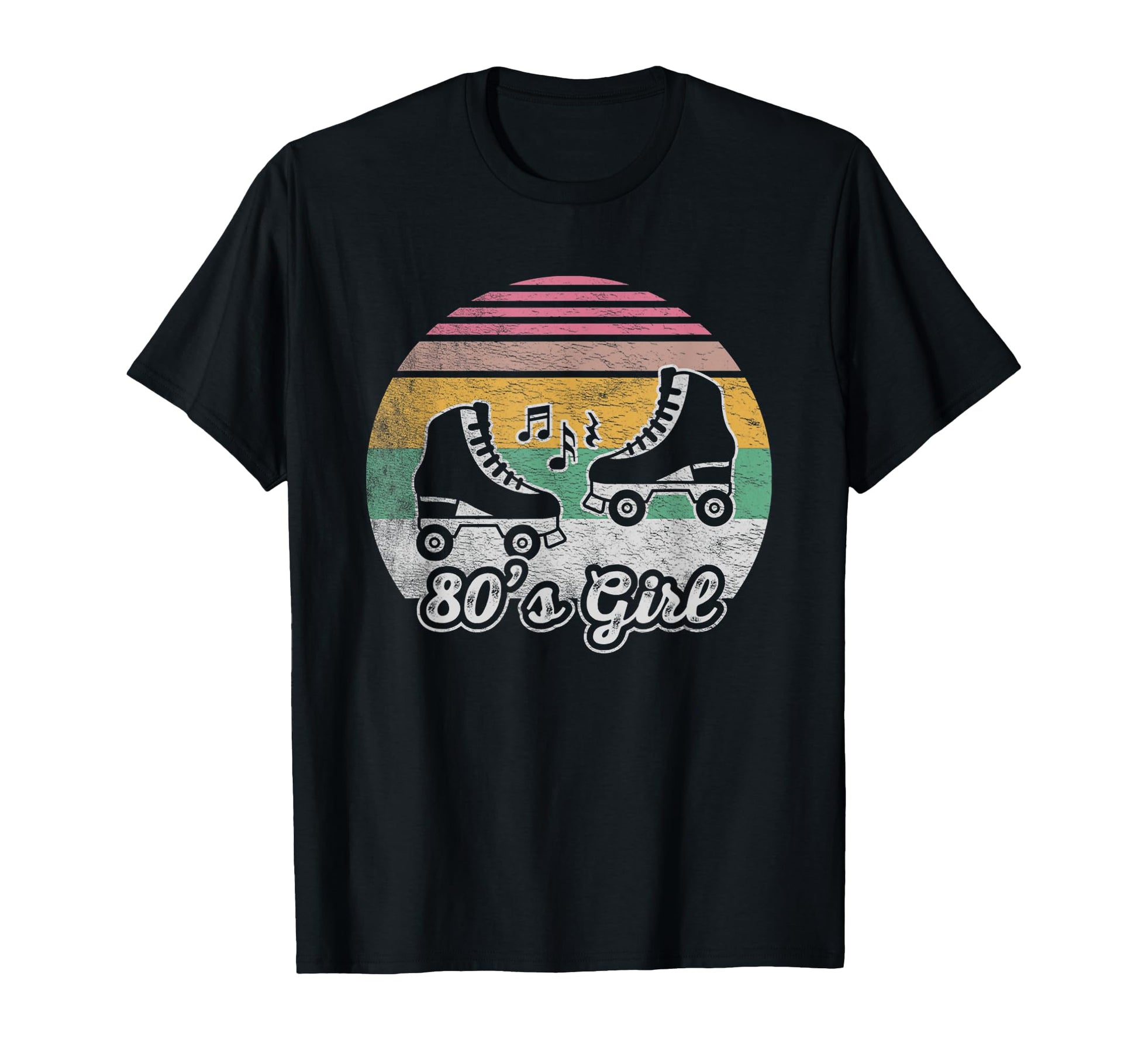 80S Roller Skates Musical Vibes T-Shirt - Aesthetic Graphic Unisex - T-Shirt, Sweatshirt, Hoodie
