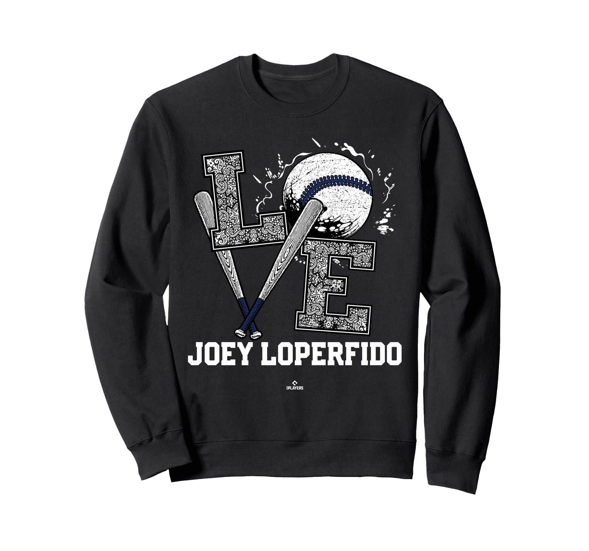 Distressed Baseball Love Joey Sweatshirt - Graphic Print for Adults - T-Shirt, Sweatshirt, Hoodie