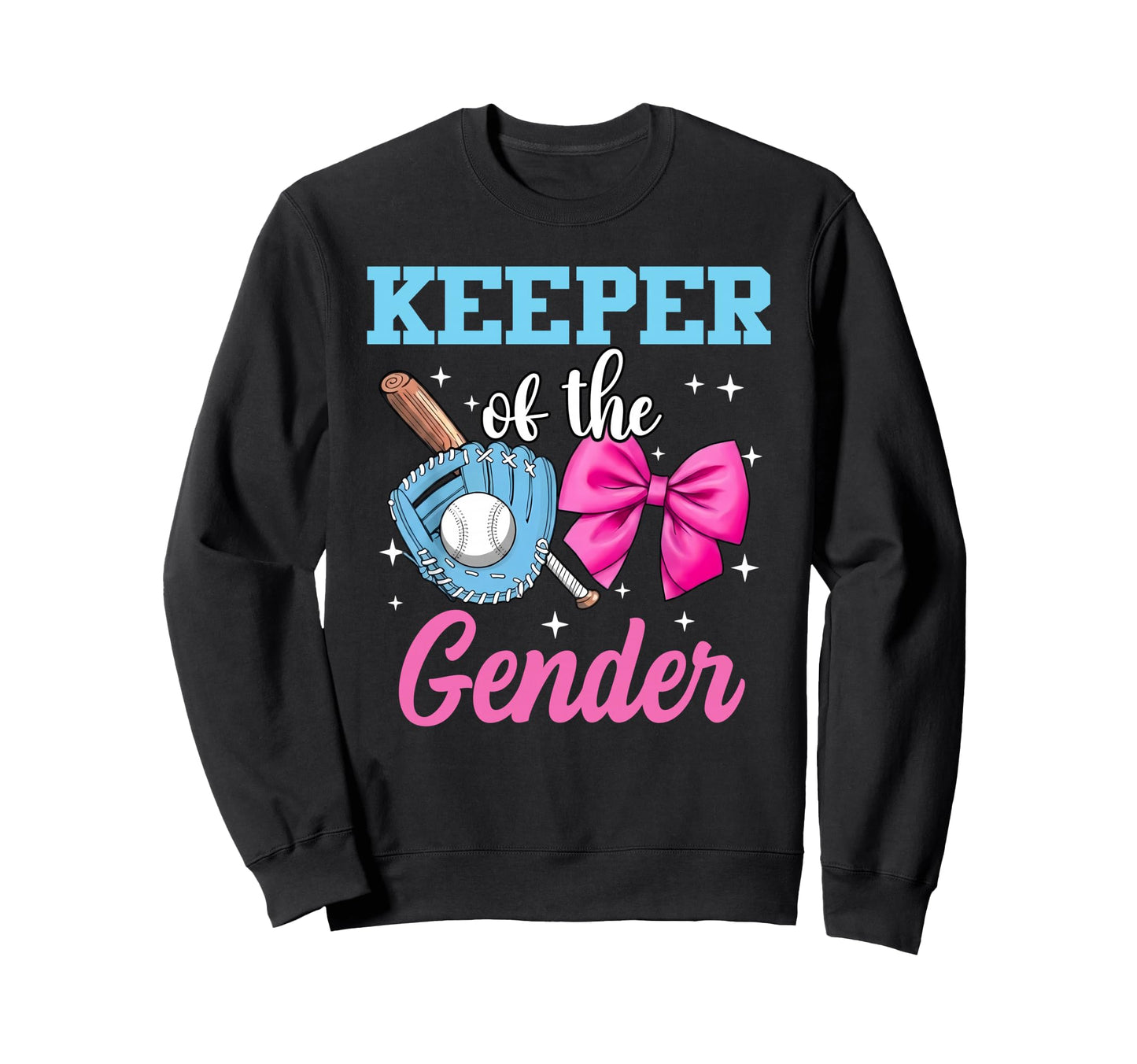 Baseball Or Bows Gender Reveal Sweatshirt - Minimalist Print for Adults - T-Shirt, Sweatshirt, Hoodie