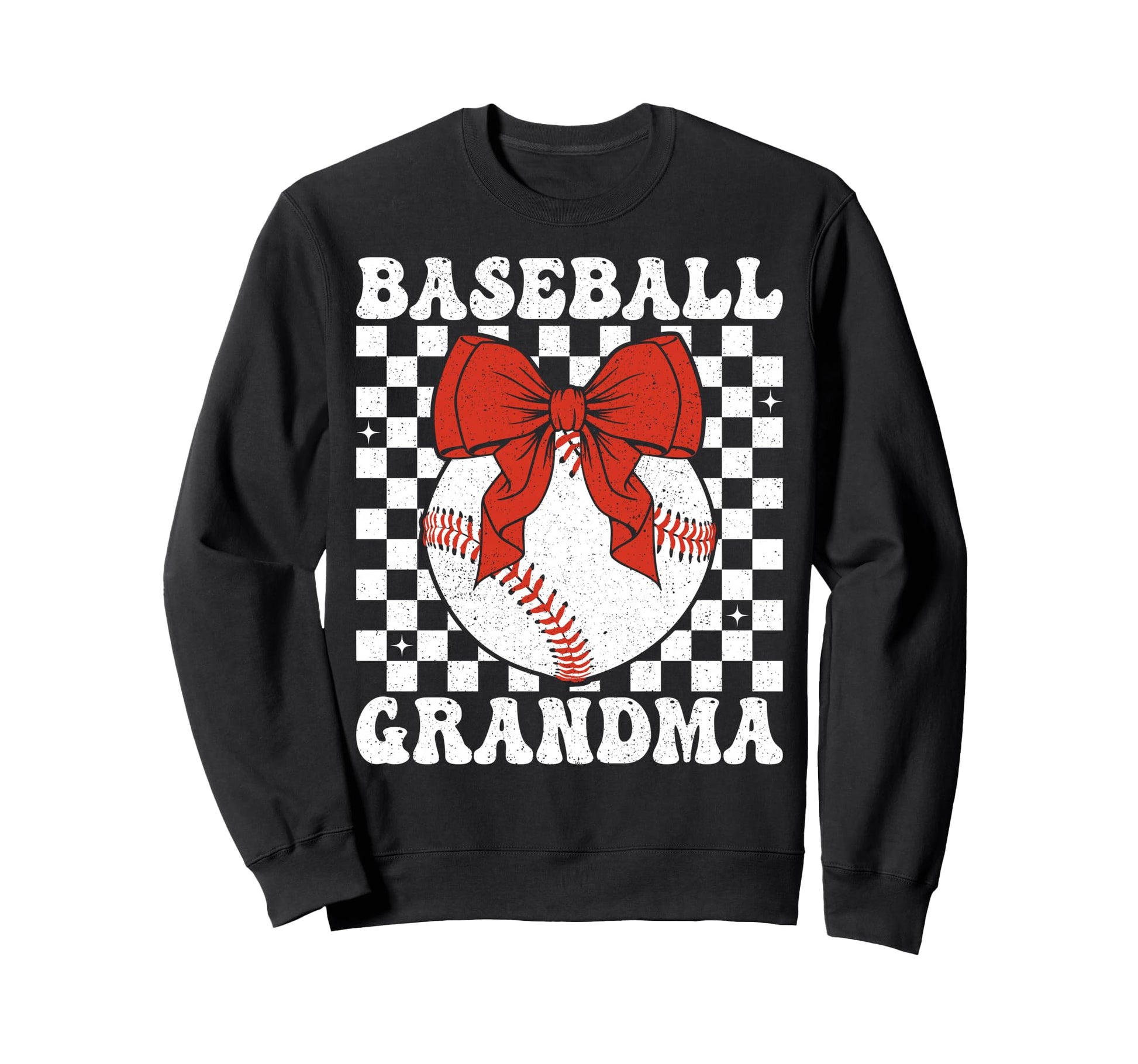 Baseball Grandma Coquette Bow Sweatshirt - Casual Everyday Wear Men Women - T-Shirt, Sweatshirt, Hoodie