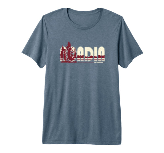 Acadia National Park Tri Blend T-Shirt - Aesthetic Graphic for Adults - T-Shirt, Sweatshirt, Hoodie