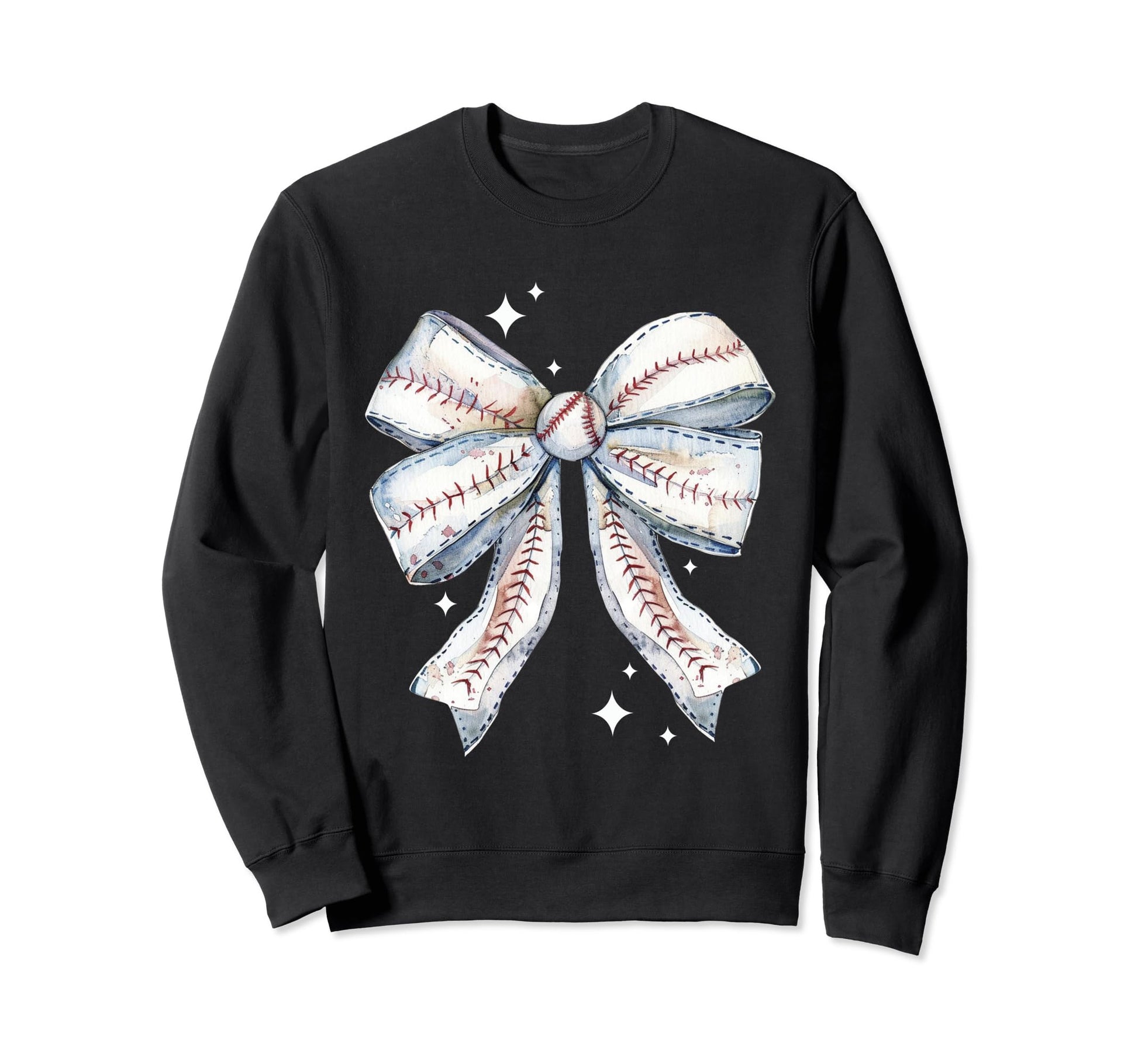 Baseball Coquette Bow Baseball Mom Bow Sweatshirt - Novelty Apparel Unisex - T-Shirt, Sweatshirt, Hoodie