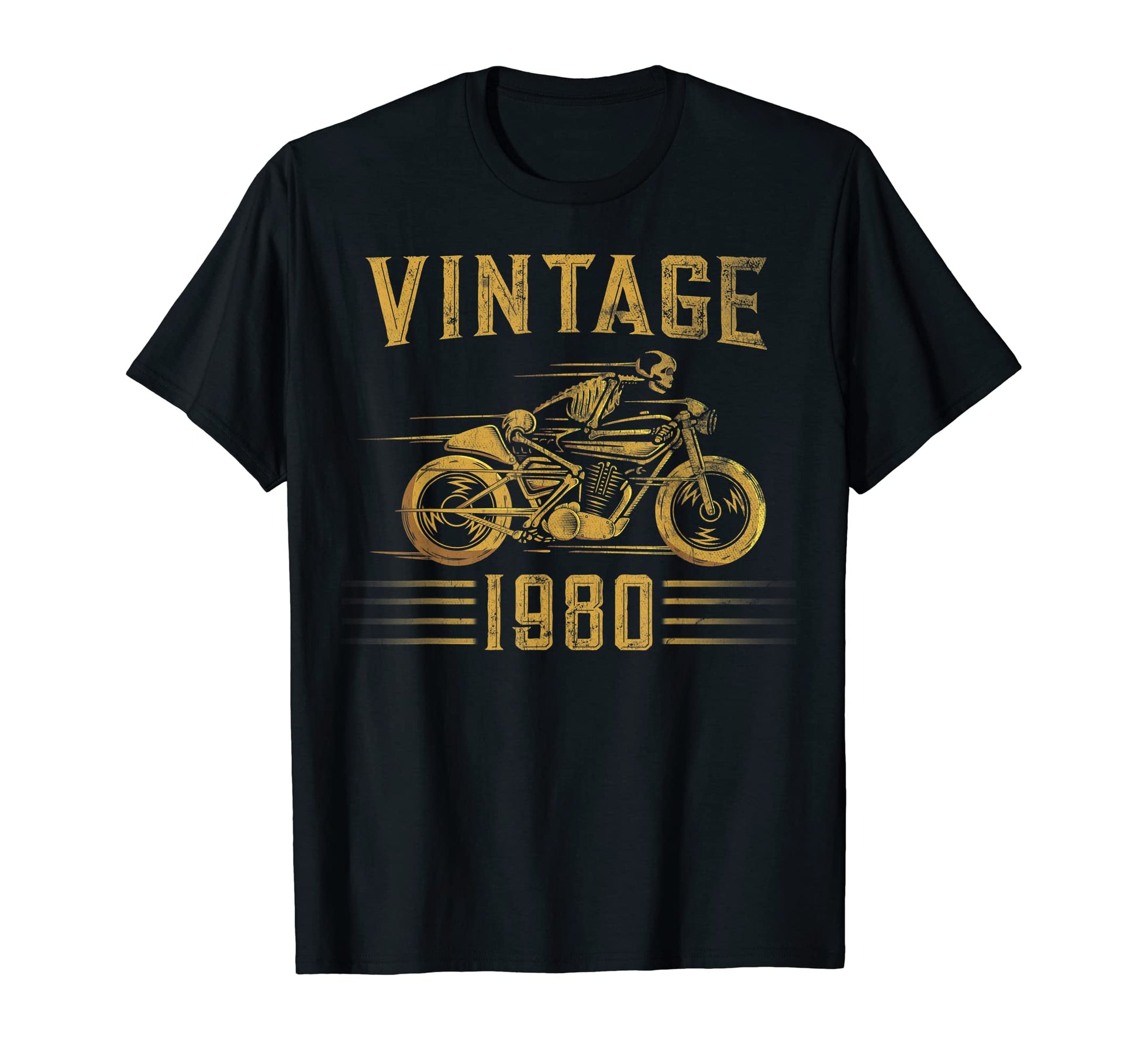 1980 Biker Motorcycle T-Shirt - Graphic Print Men Women - T-Shirt, Sweatshirt, Hoodie