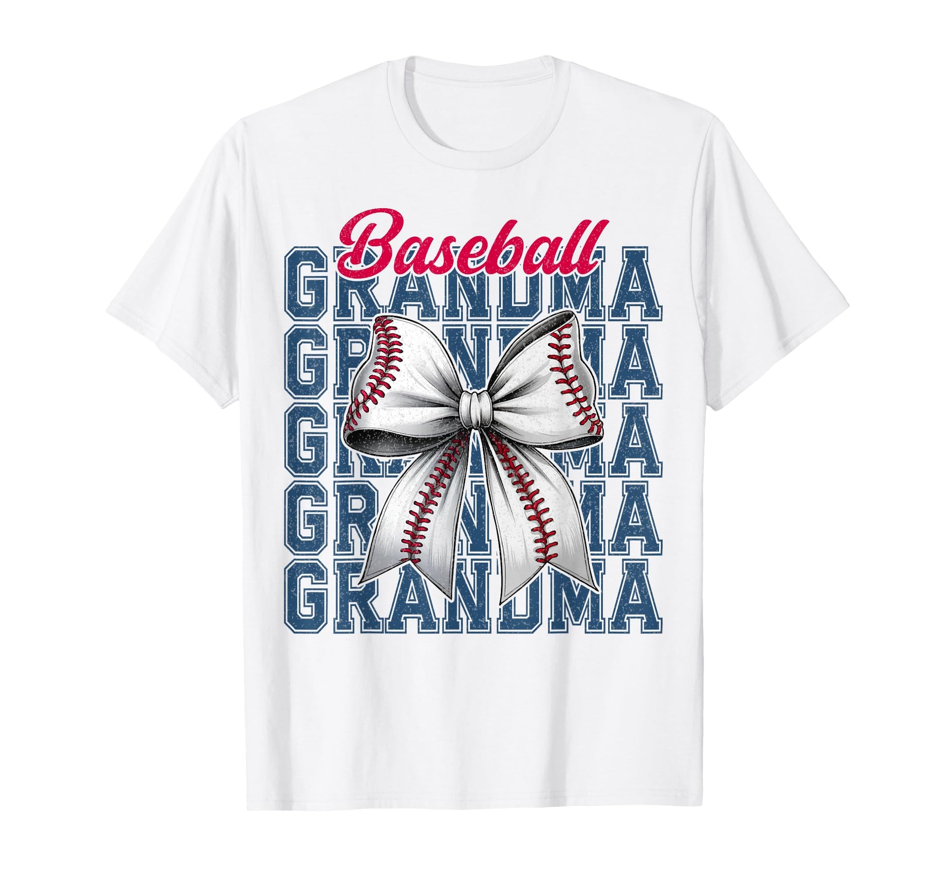 Baseball Grandma Coquette Bow T-Shirt - Casual Everyday Wear Unisex - T-Shirt, Sweatshirt, Hoodie