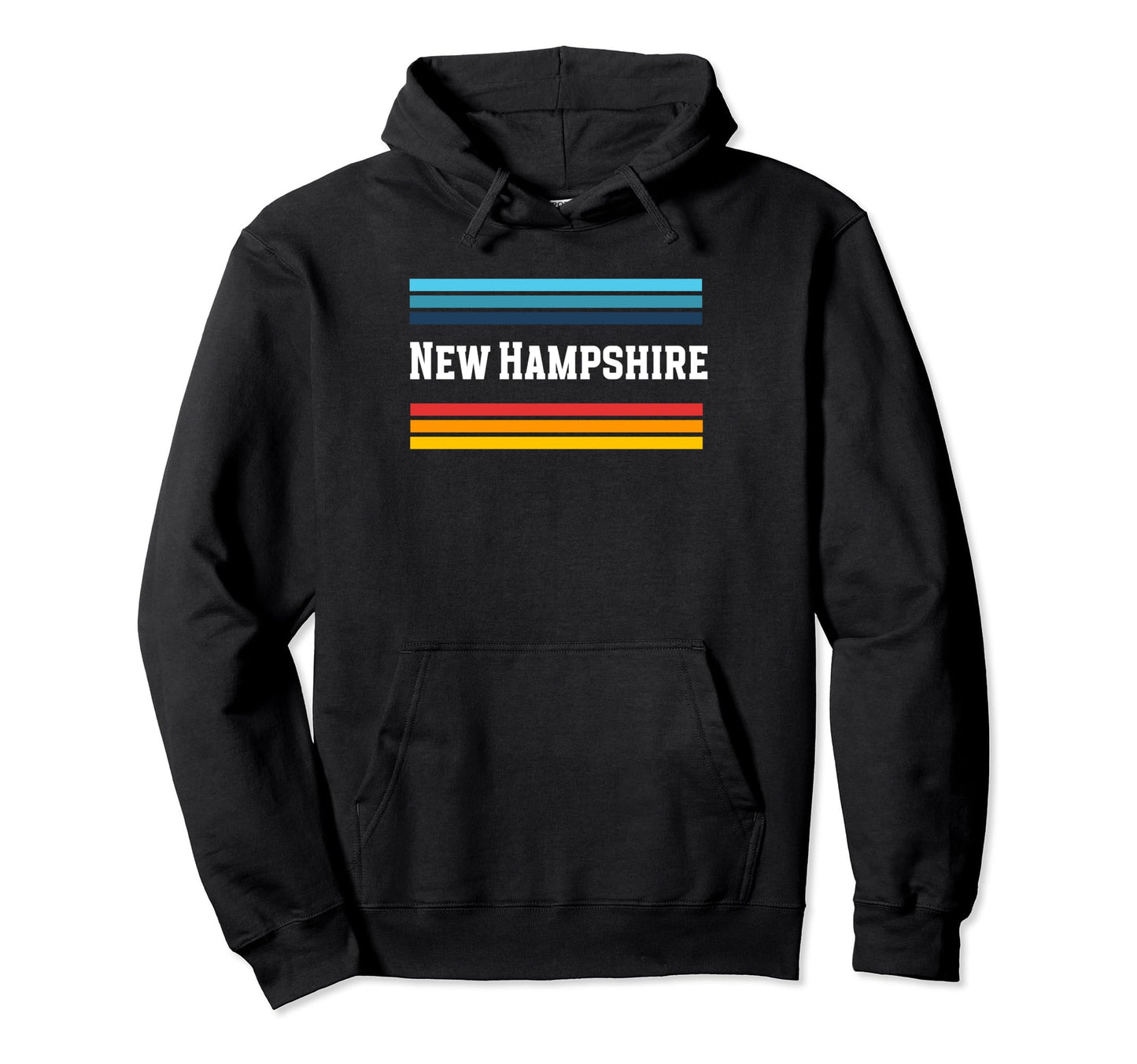 New Hampshire Us America State Hoodie - Fun Novelty Design for Adults - T-Shirt, Sweatshirt, Hoodie