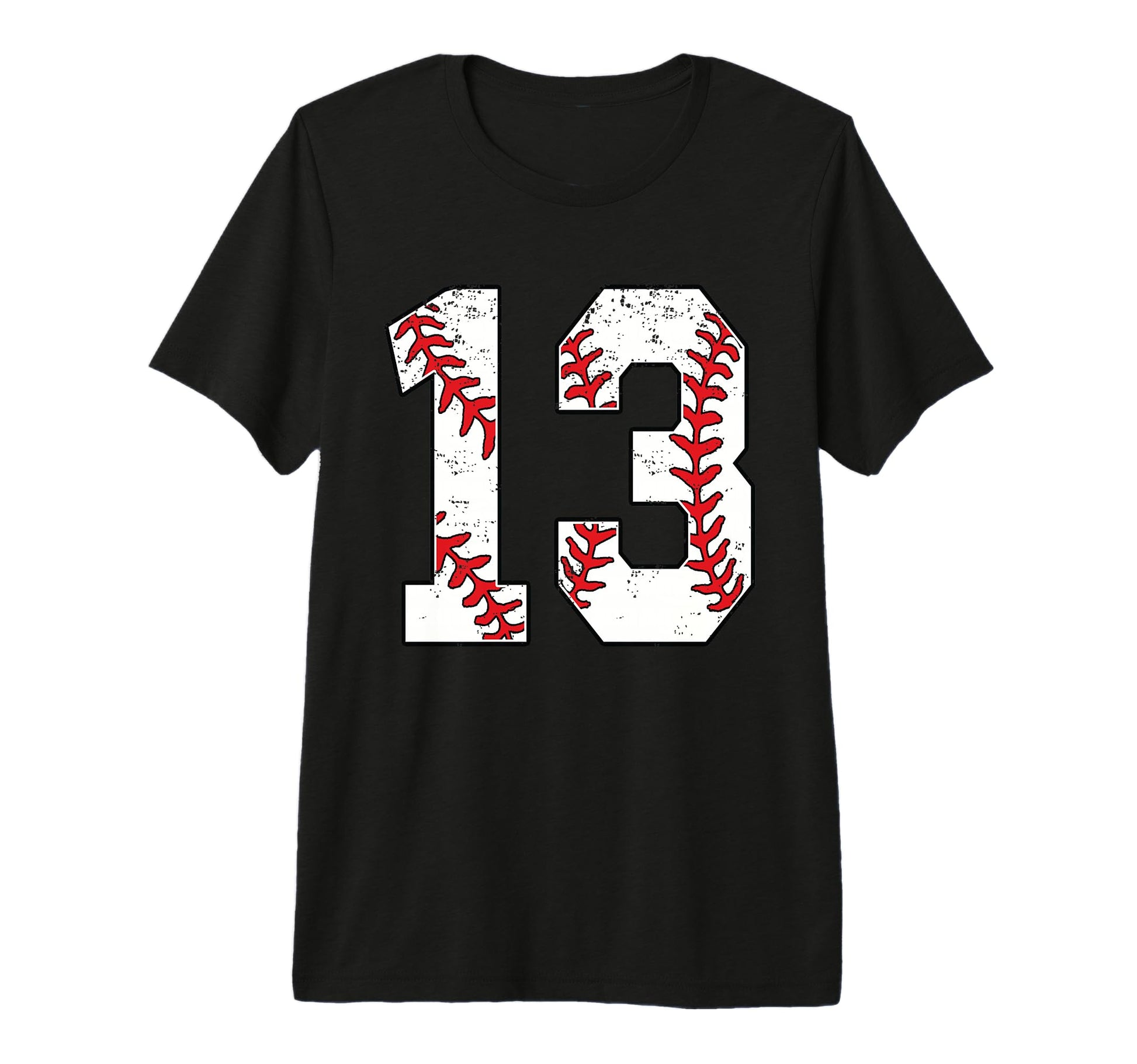 Number 13 Baseball 13 Jersey Number T-Shirt - Aesthetic Graphic for Adults - T-Shirt, Sweatshirt, Hoodie