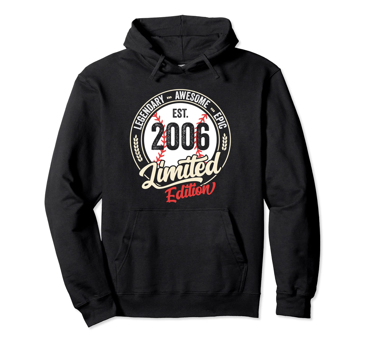 17 Years Old Bday 2006 17Th Birthday Hoodie - Trendy Graphic for Adults - T-Shirt, Sweatshirt, Hoodie