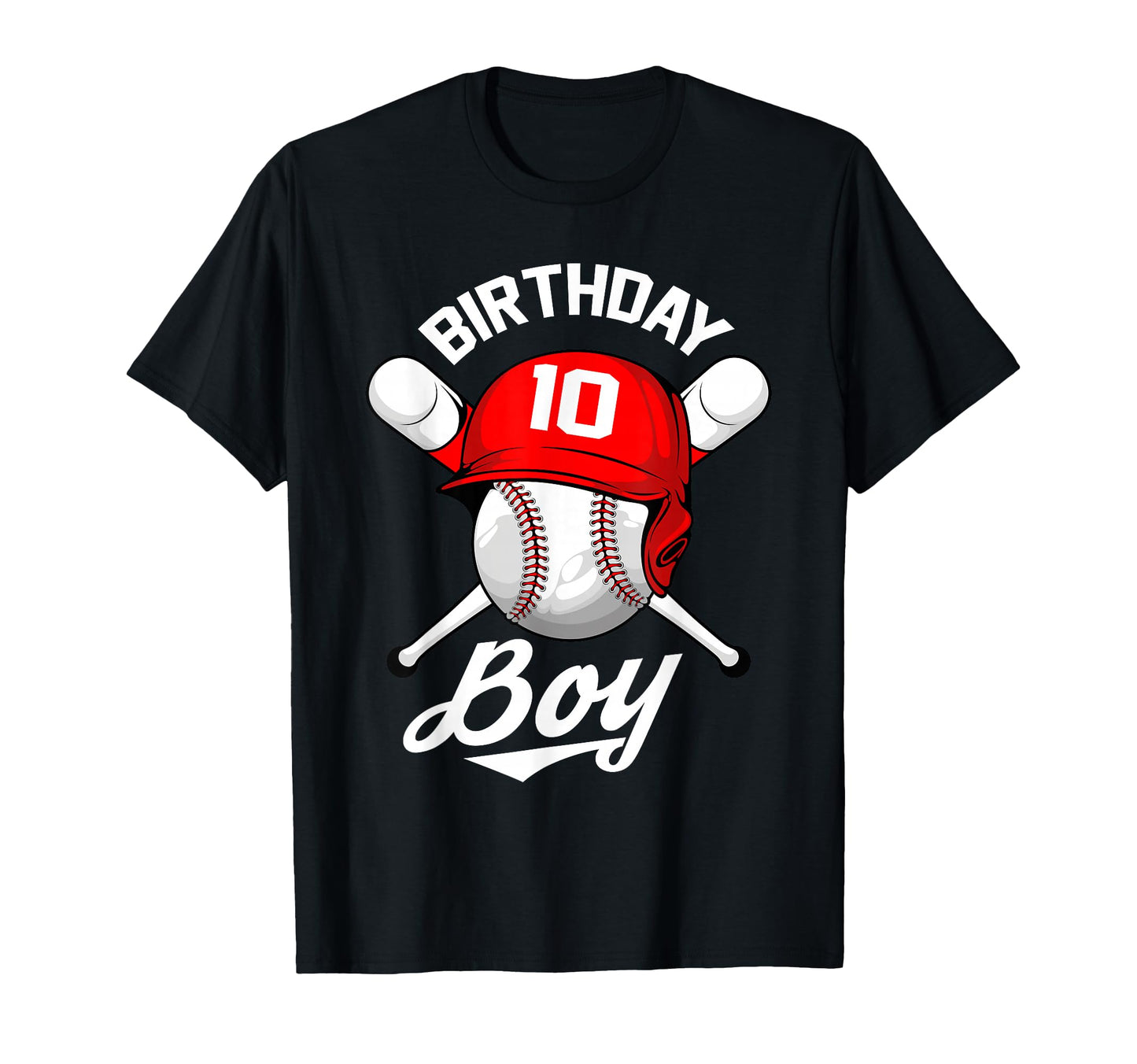 Baseball 10Th Birthday Party 10 T-Shirt - Casual Everyday Wear for Adults - T-Shirt, Sweatshirt, Hoodie