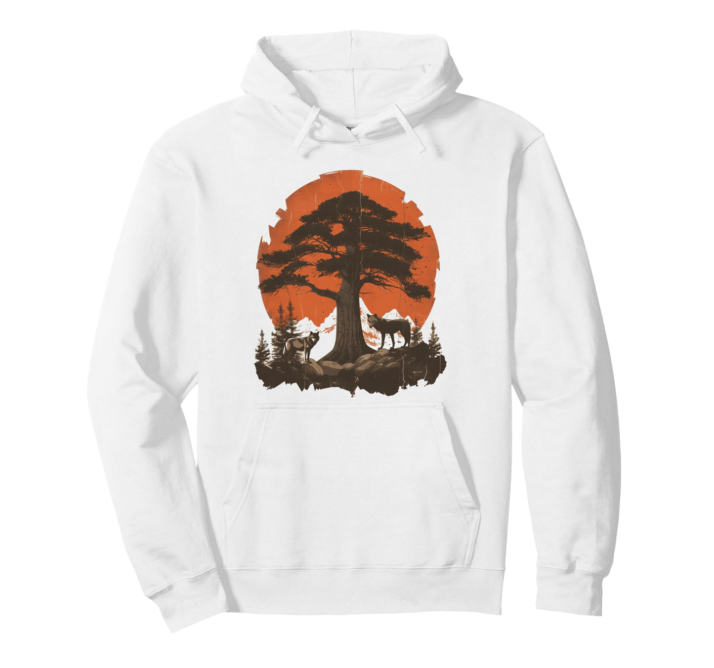 Wolf National Park Hiking Hoodie - Graphic Print Unisex - T-Shirt, Sweatshirt, Hoodie