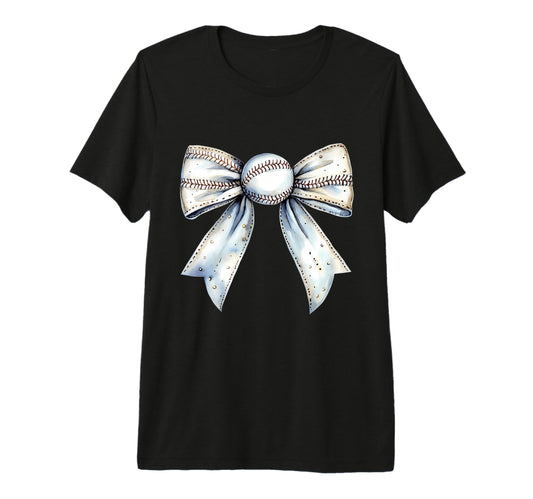 Baseball Coquette Bow Baseball Mom Tri T-Shirt - Trendy Graphic Men Women - T-Shirt, Sweatshirt, Hoodie