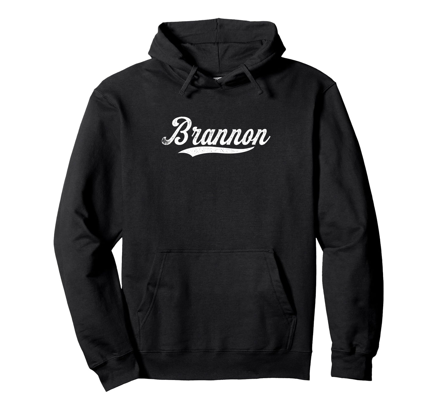 Distressed Script Brooks Brannon Hoodie - Trendy Graphic for Adults - T-Shirt, Sweatshirt, Hoodie