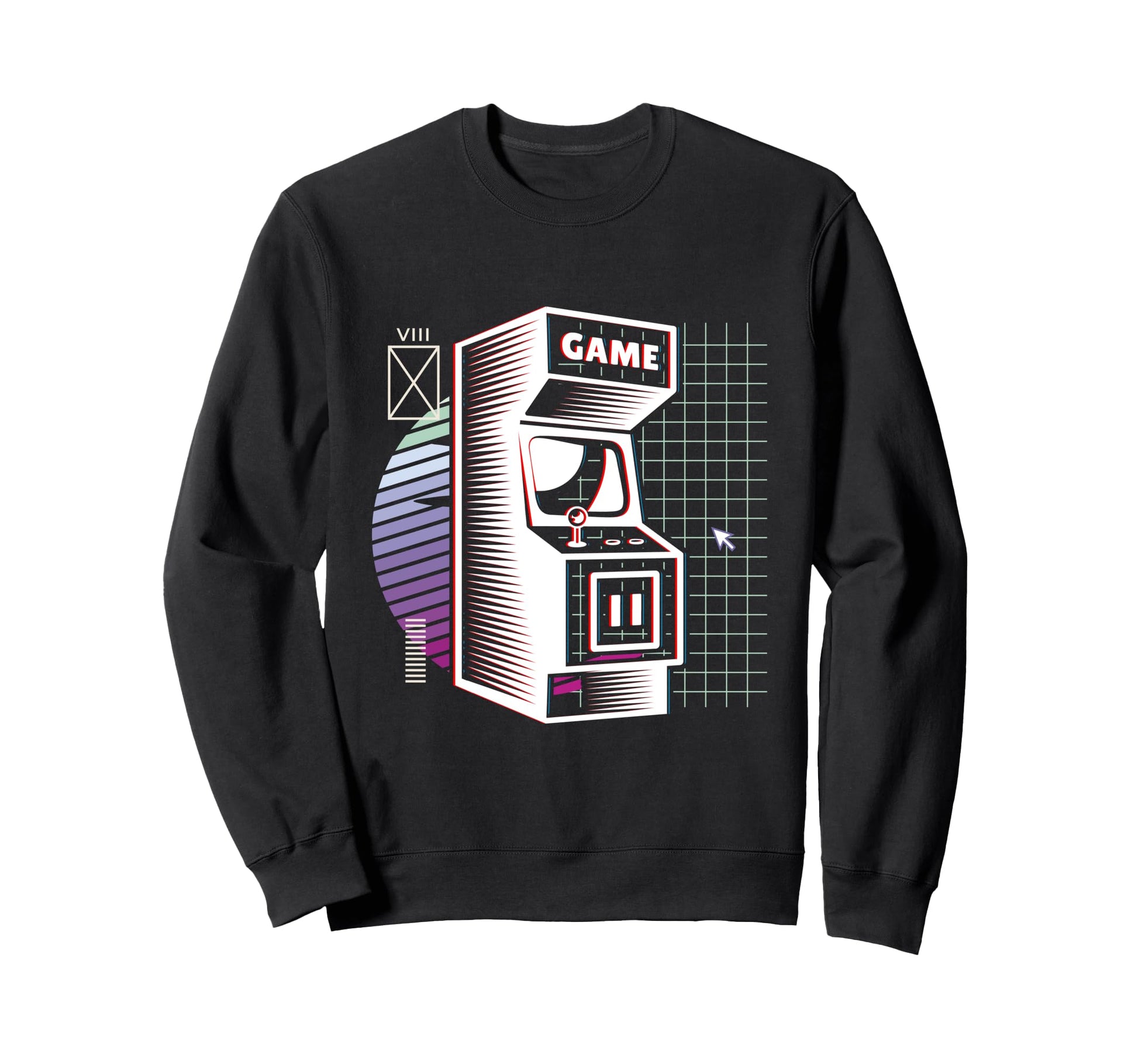 Synthwave Retrowave Vaporwave Video Game Sweatshirt - Graphic Print Unisex - T-Shirt, Sweatshirt, Hoodie