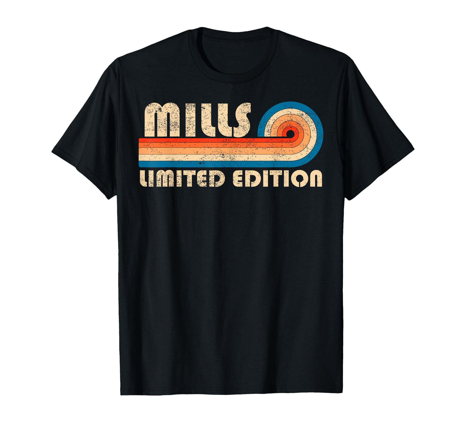 Mills 70S 80S Sunset Stripe T-Shirt - Aesthetic Graphic Men Women - T-Shirt, Sweatshirt, Hoodie