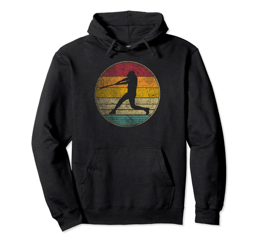 Baseball Bat Ball Distressed 70S 80S 90S Hoodie - Aesthetic Graphic Unisex - T-Shirt, Sweatshirt, Hoodie
