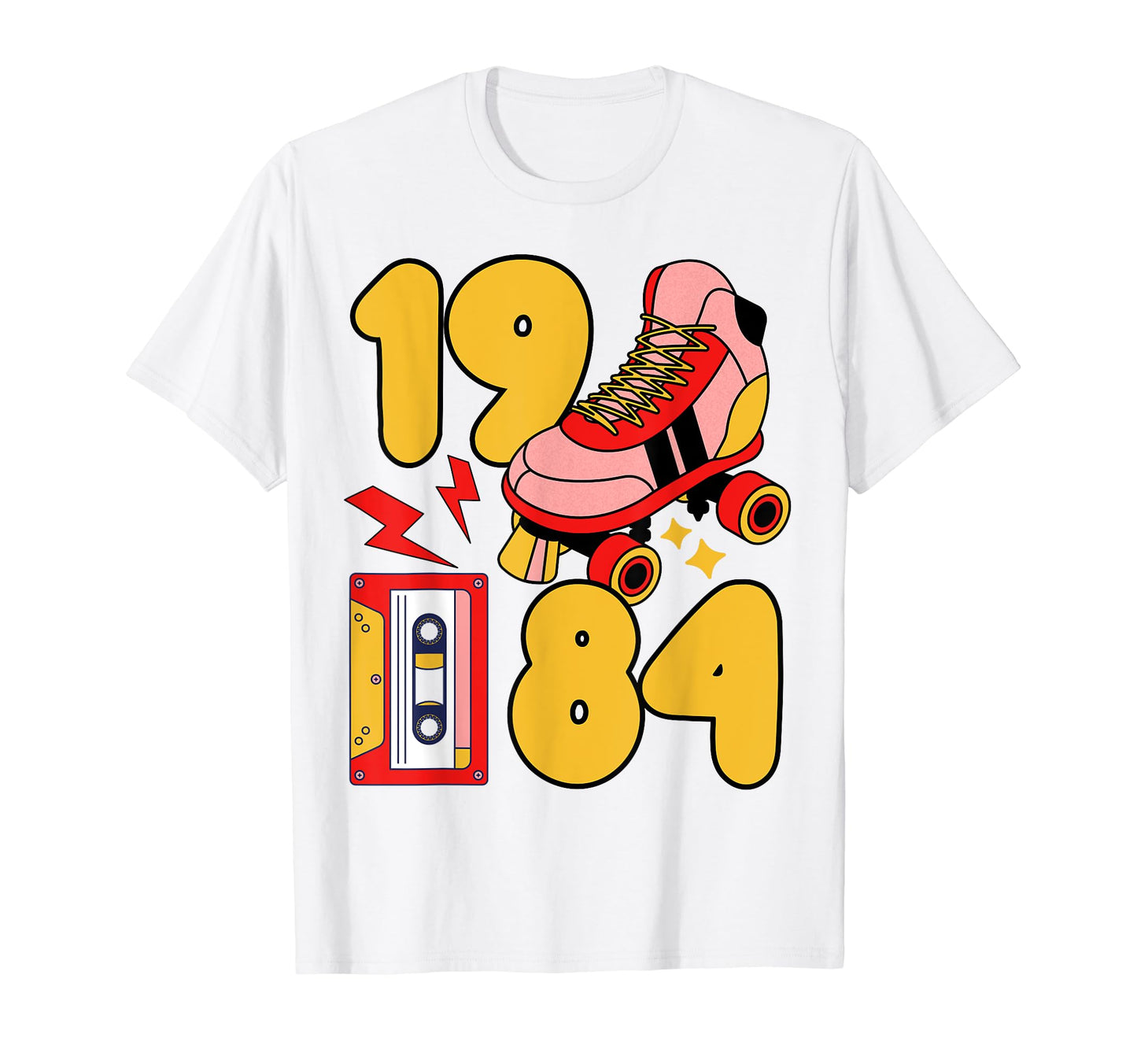 80S Vibes Mixed Tapes Roller Skates T-Shirt - Aesthetic Graphic Men Women - T-Shirt, Sweatshirt, Hoodie