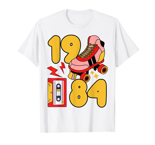 80S Vibes Mixed Tapes Roller Skates T-Shirt - Aesthetic Graphic Men Women - T-Shirt, Sweatshirt, Hoodie