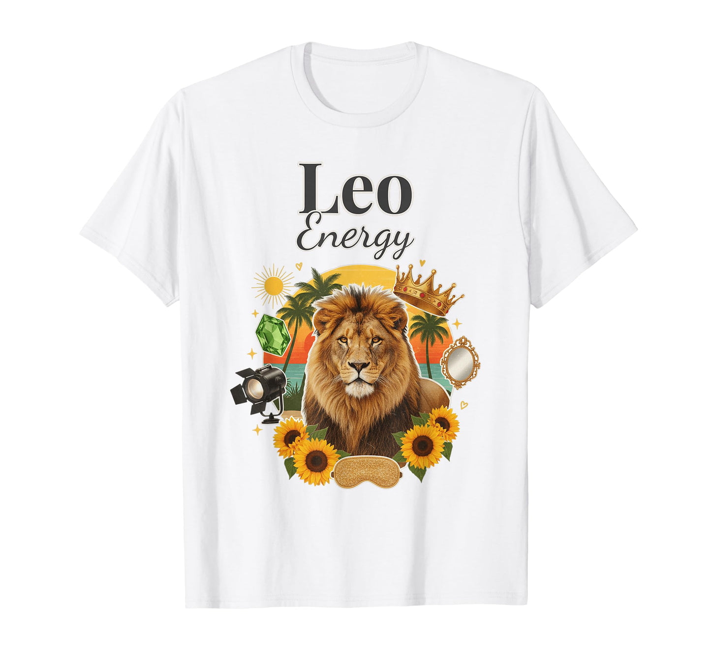 Leo Energy Zodiac Birthday Y2K T-Shirt - Aesthetic Graphic for Adults - T-Shirt, Sweatshirt, Hoodie