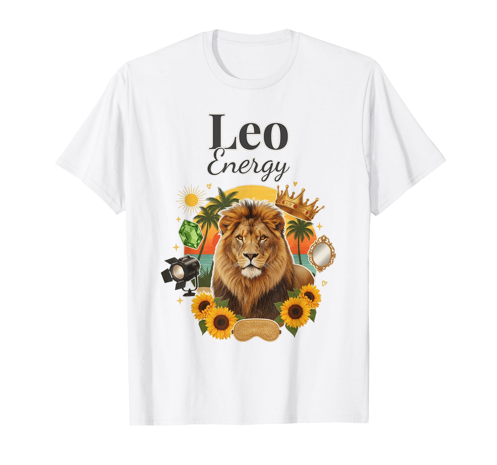 Leo Energy Zodiac Birthday Y2K T-Shirt - Aesthetic Graphic for Adults - T-Shirt, Sweatshirt, Hoodie