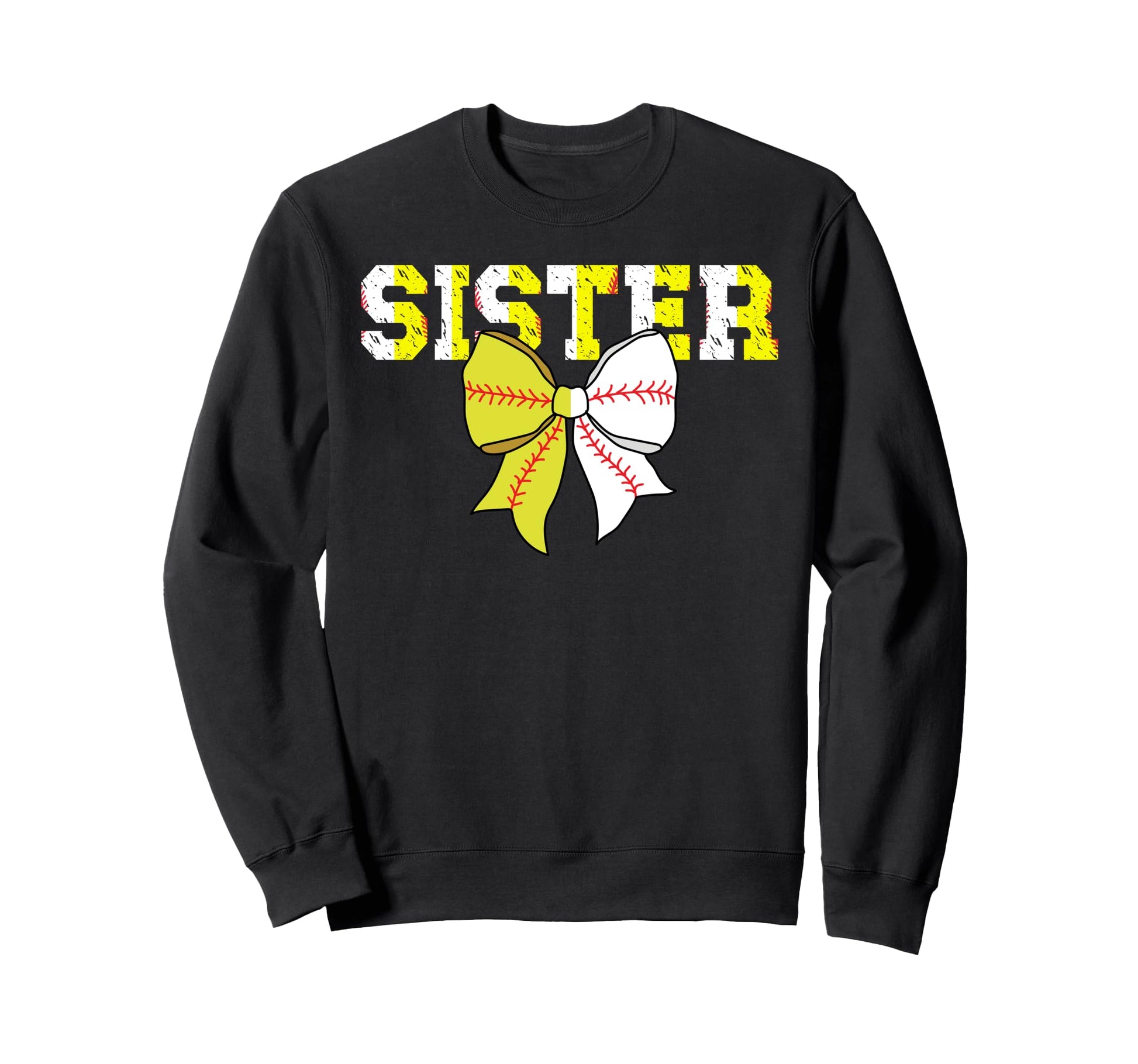 Baseball Softball Sister Coquette Sweatshirt - Streetwear Style for Adults - T-Shirt, Sweatshirt, Hoodie