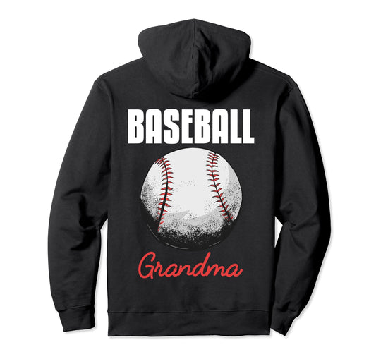 Baseball Grandma Home Run Funny Hoodie - Casual Everyday Wear for Adults - T-Shirt, Sweatshirt, Hoodie