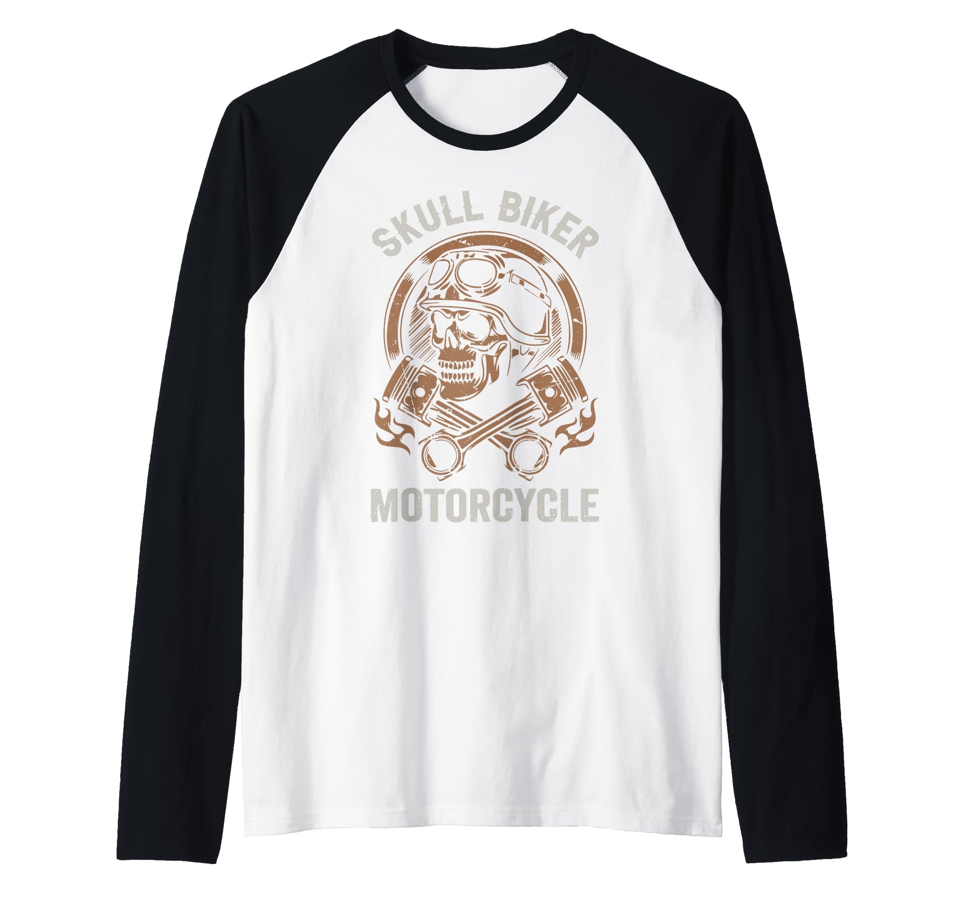 Skull Biker Motorcycle Pistons Gift Ride T-Shirt - Aesthetic Graphic Unisex - T-Shirt, Sweatshirt, Hoodie