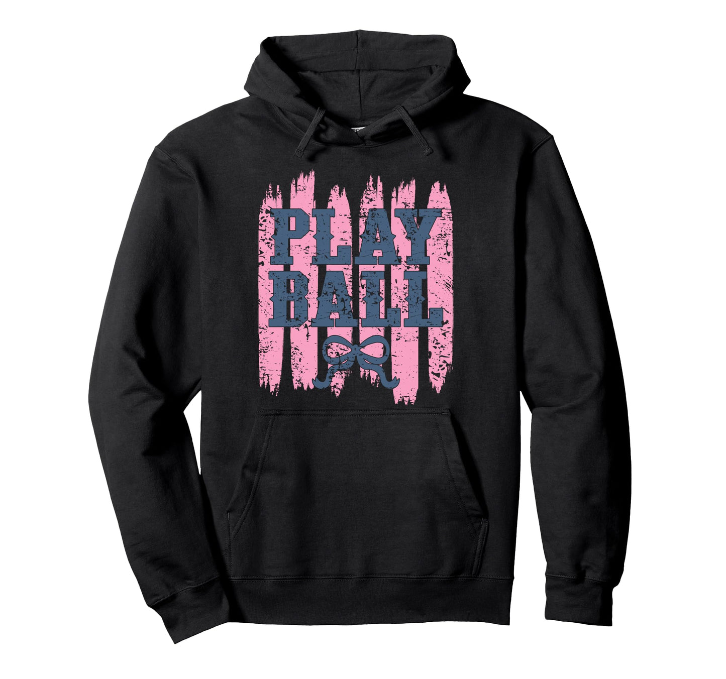 Play Ball Baseball Mom Coquette Bow Preppy Hoodie - Graphic Print Unisex - T-Shirt, Sweatshirt, Hoodie