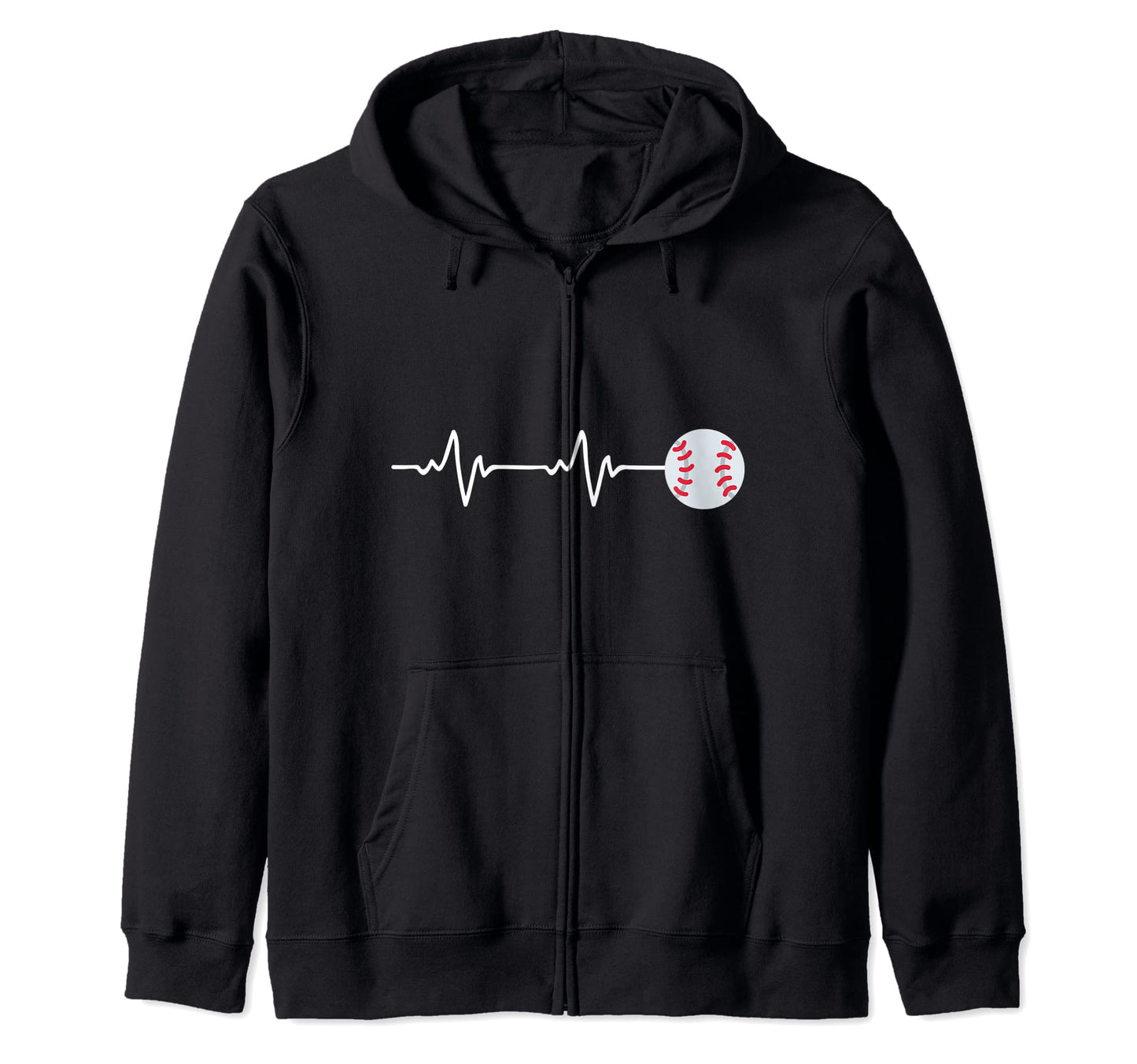 Baseball Funny Heartbeat Designs Sweatshirt - Custom Art Print Unisex - T-Shirt, Sweatshirt, Hoodie