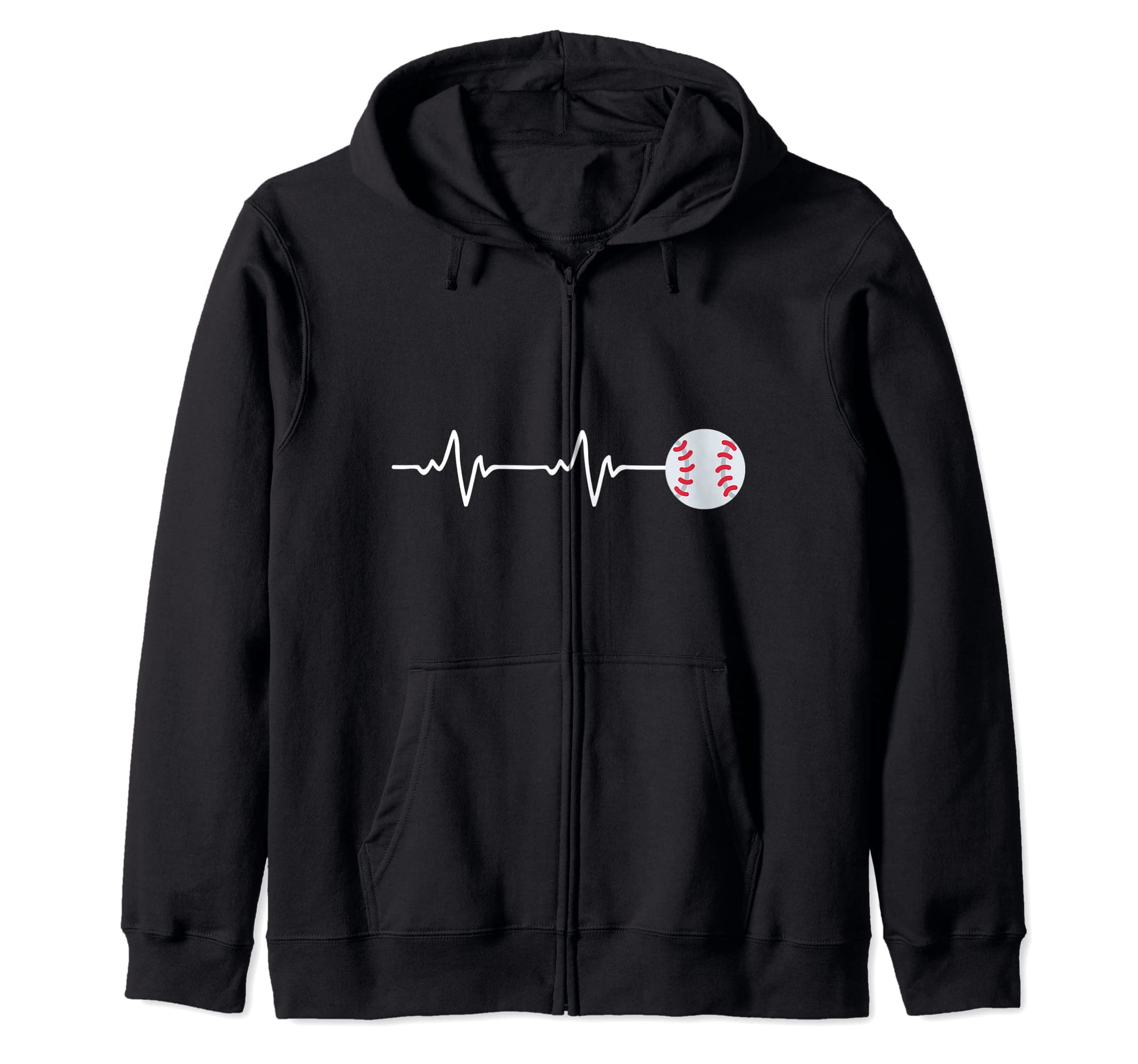 Baseball Funny Heartbeat Designs Sweatshirt - Custom Art Print Unisex - T-Shirt, Sweatshirt, Hoodie