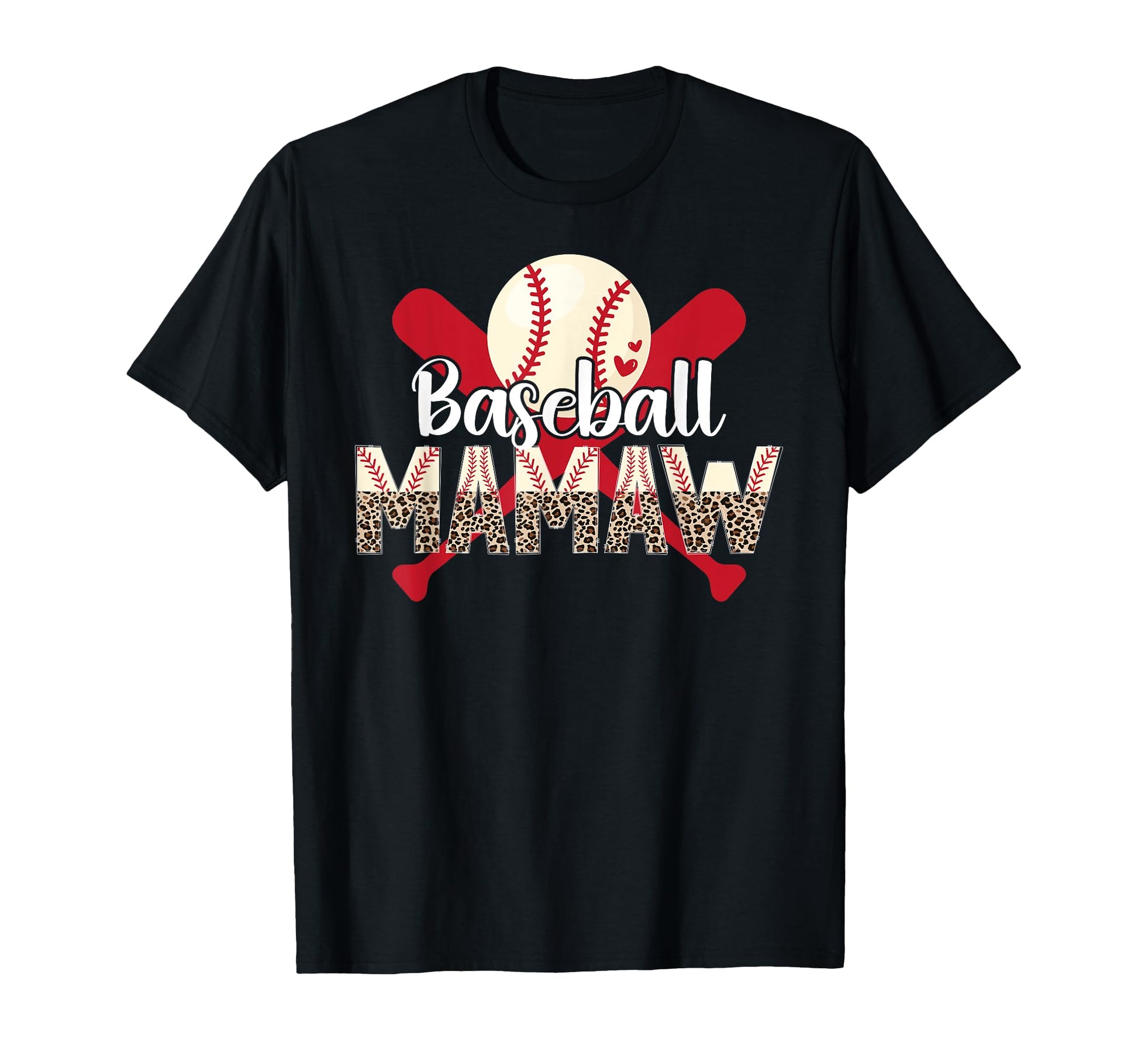 Baseball Mamaw Leopard Mamaw T-Shirt - Aesthetic Graphic Men Women - T-Shirt, Sweatshirt, Hoodie