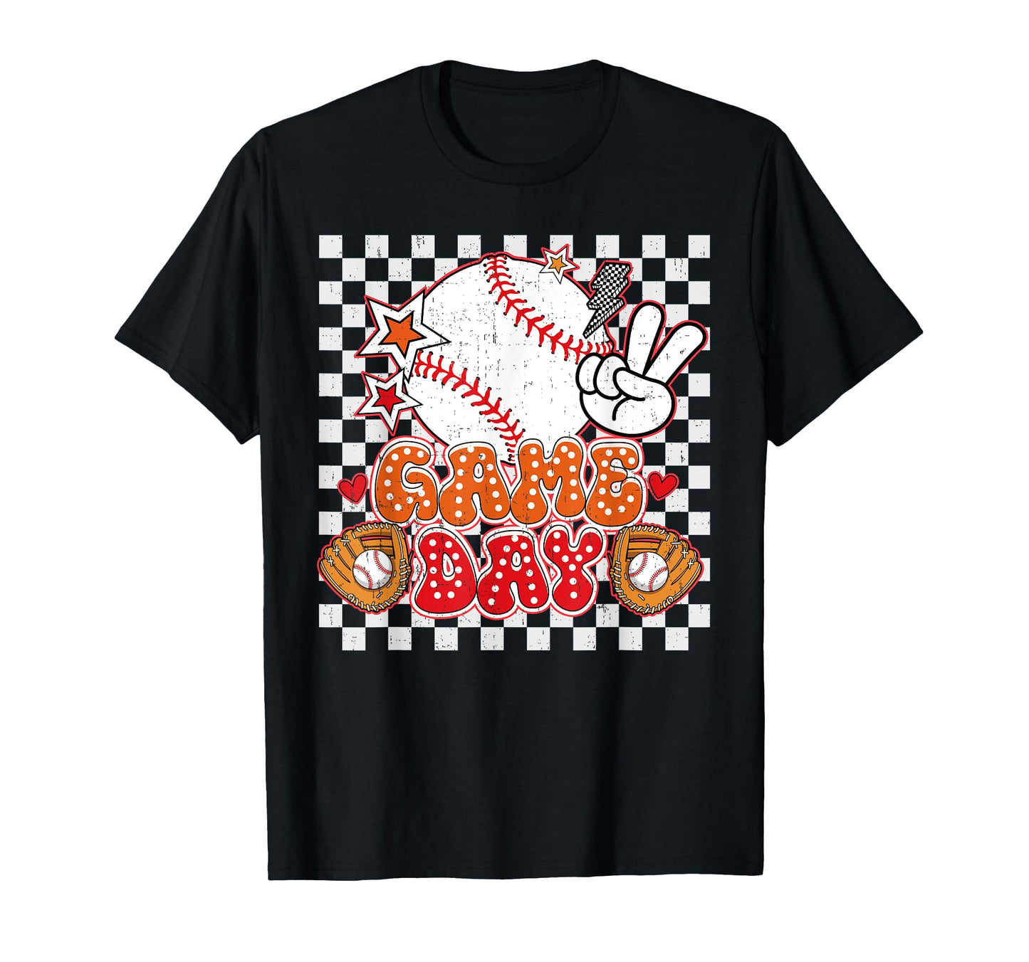 Checkered Game Day Coquette Bow T-Shirt - Fun Novelty Design for Adults - T-Shirt, Sweatshirt, Hoodie