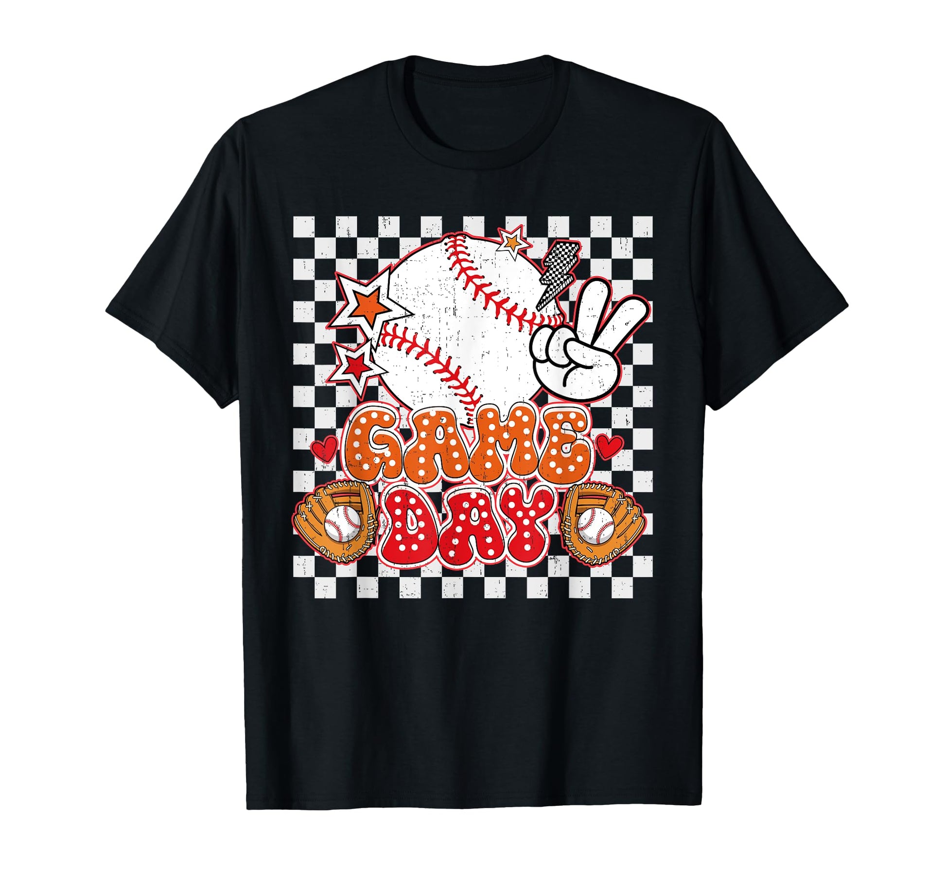 Checkered Game Day Coquette Bow T-Shirt - Fun Novelty Design for Adults - T-Shirt, Sweatshirt, Hoodie