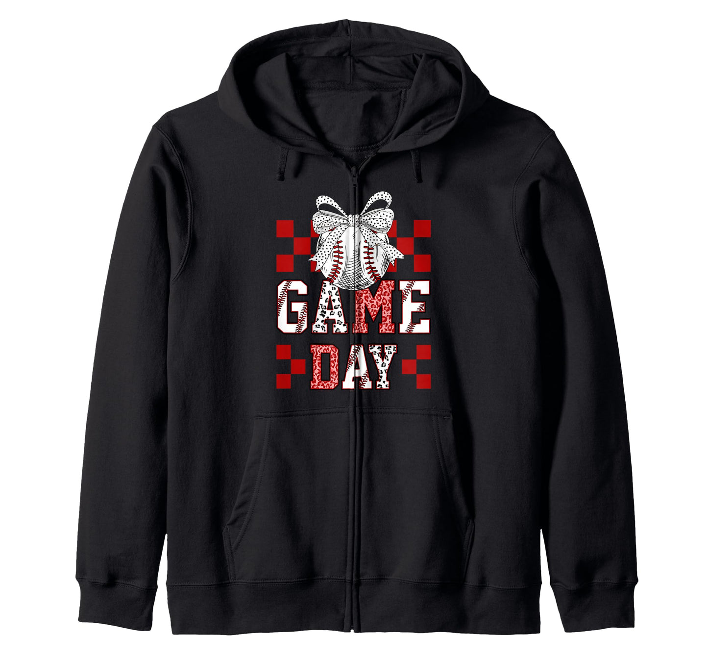 Game Day Baseball Bow Play Ball T-Shirt - Casual Everyday Wear Men Women - T-Shirt, Sweatshirt, Hoodie