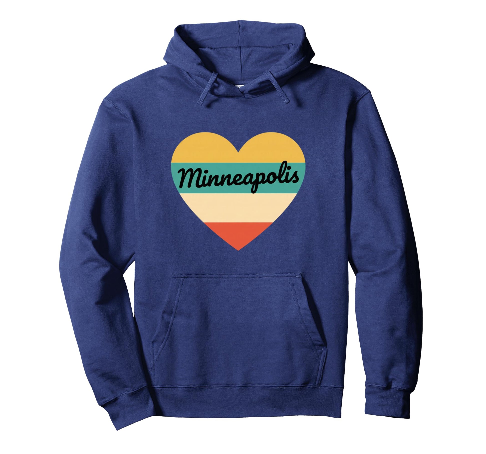 Minneapolis Heart Travel Vacation City Hoodie - Trendy Graphic Unisex - T-Shirt, Sweatshirt, Hoodie