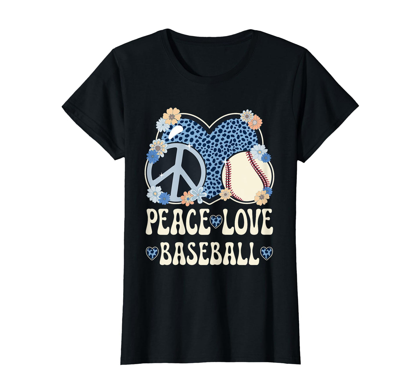 Peace Love Baseball Lover Outfit T-Shirt - Trendy Graphic Men Women - T-Shirt, Sweatshirt, Hoodie